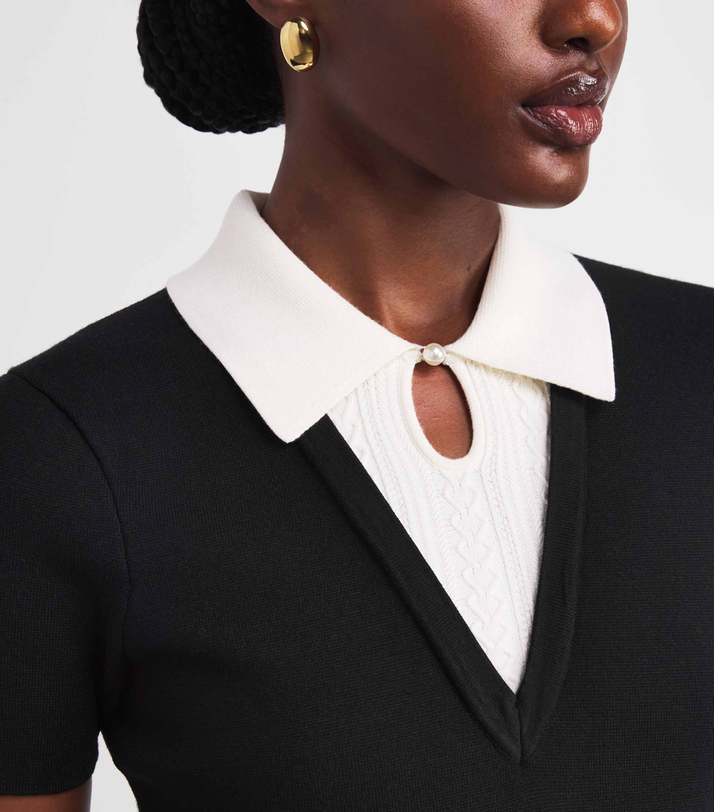 Skater Mini Dress BLACK Image 4