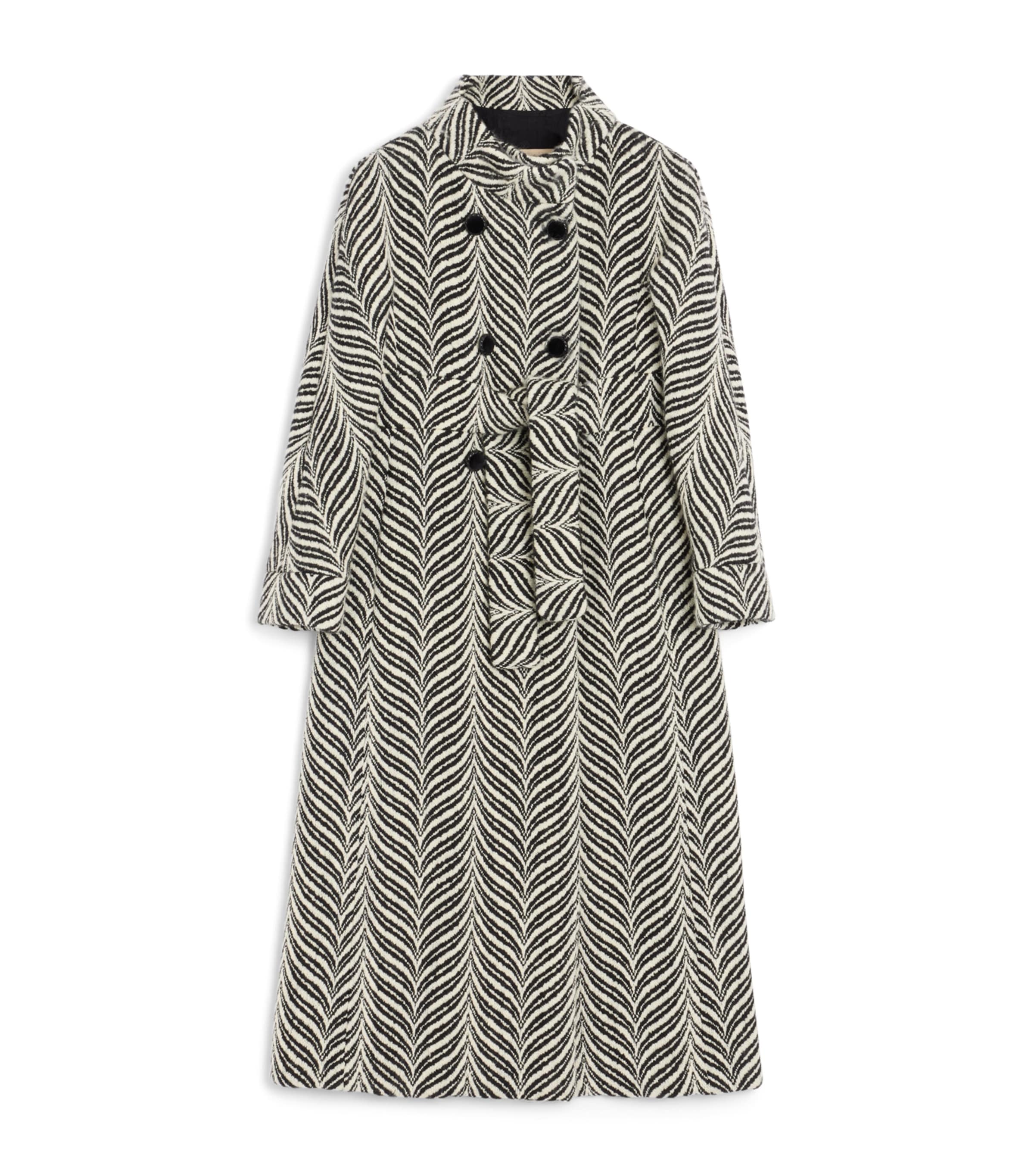 Wool-Blend Wrap Coat QT3 Image 1