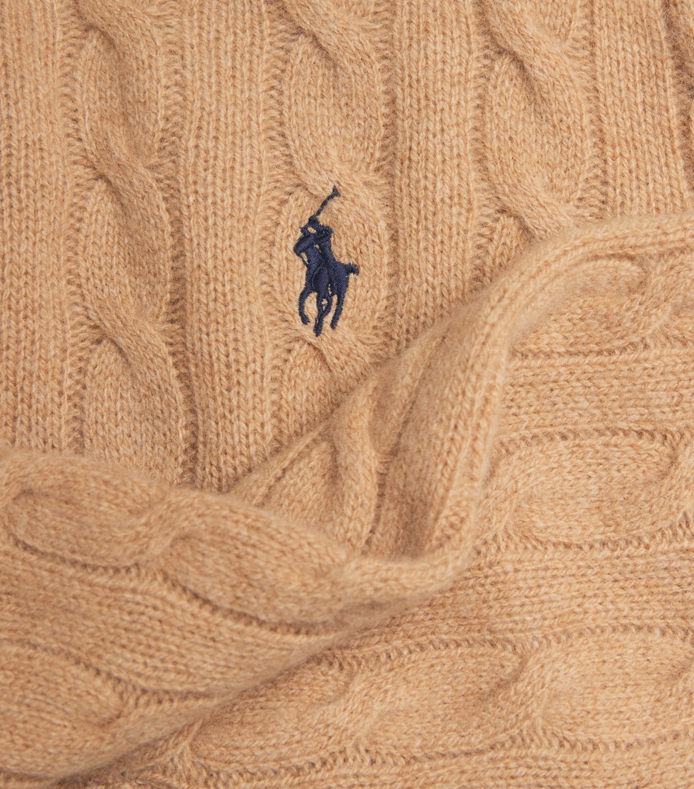 Wool-Cashmere Cable-Knit Sweater BROWN Image 5