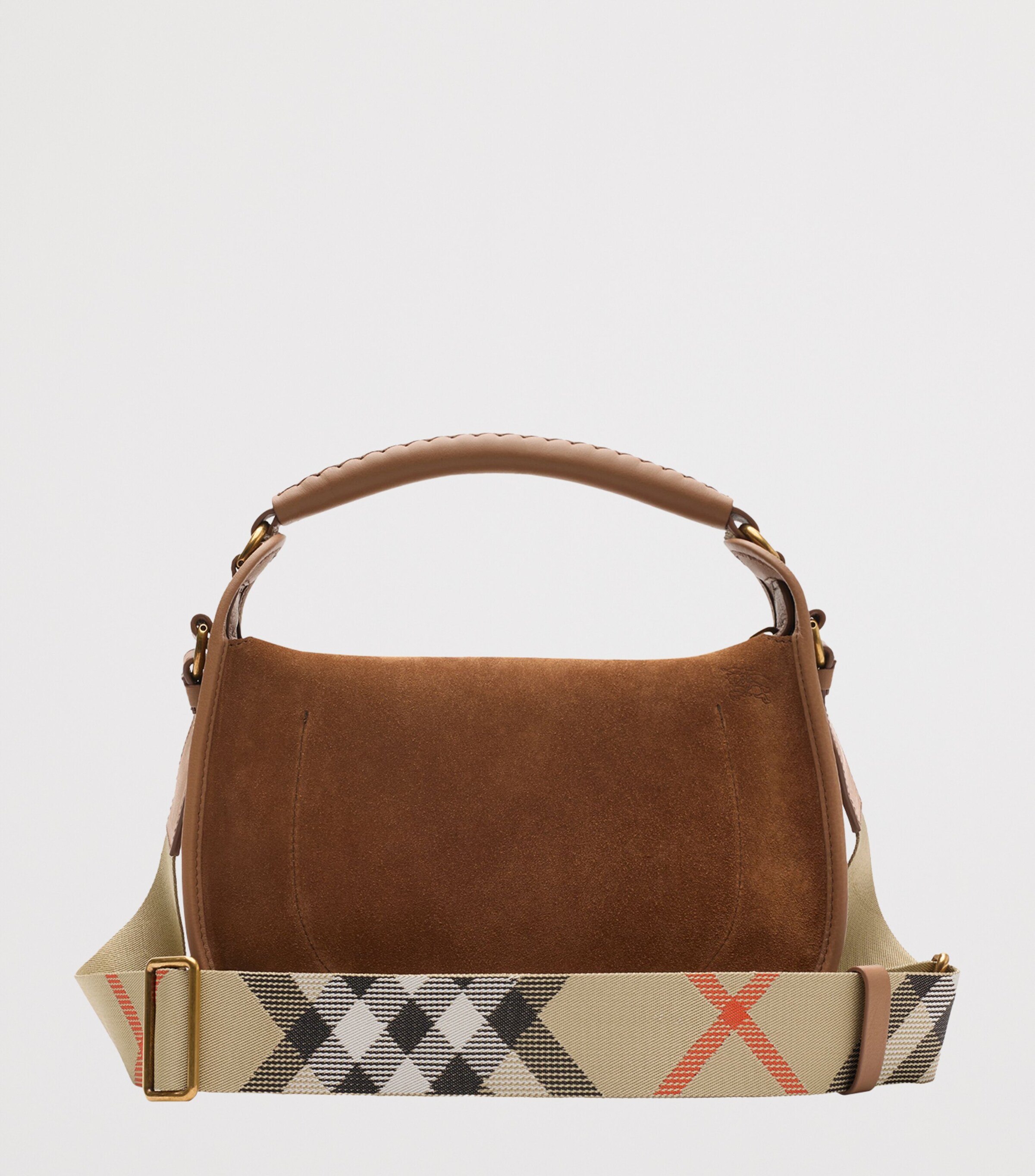 Burberry Small Calfskin B Clip Messenger Bag Hazel Image 3