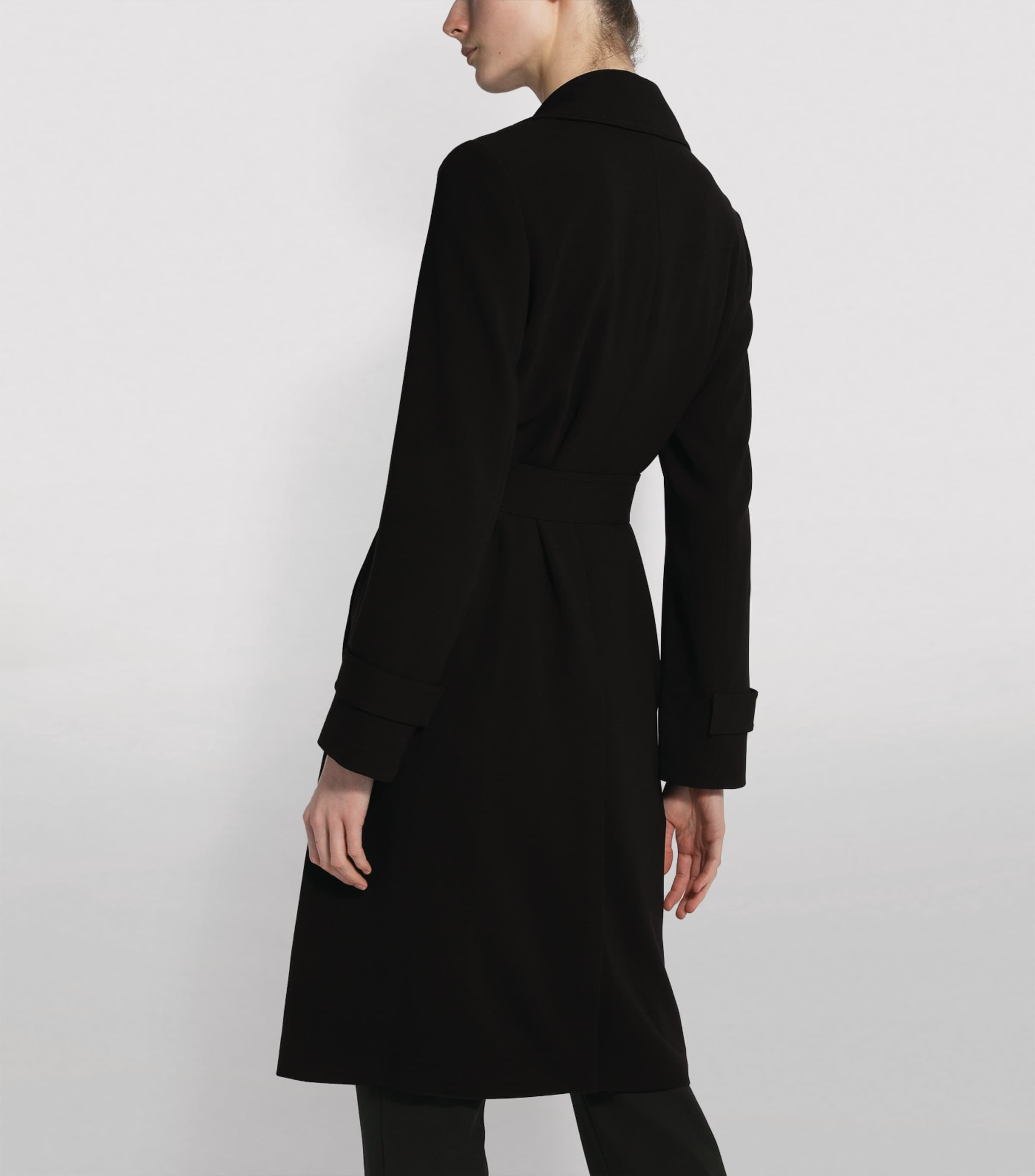 Oaklene Trench Coat 001 BLACK Image 4