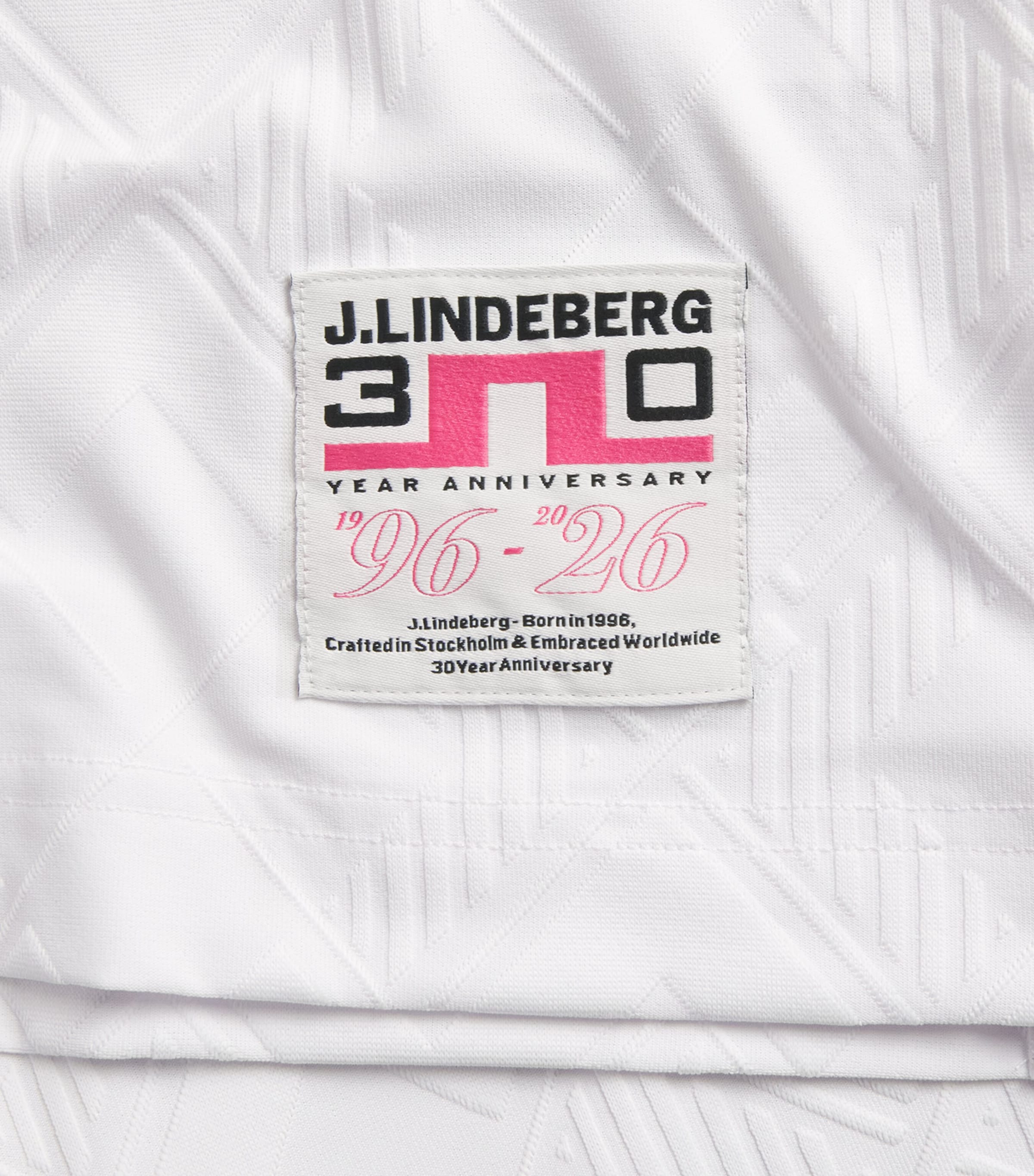 J Lindeberg Mens 30Y Matt Polo Shirt White Image 6