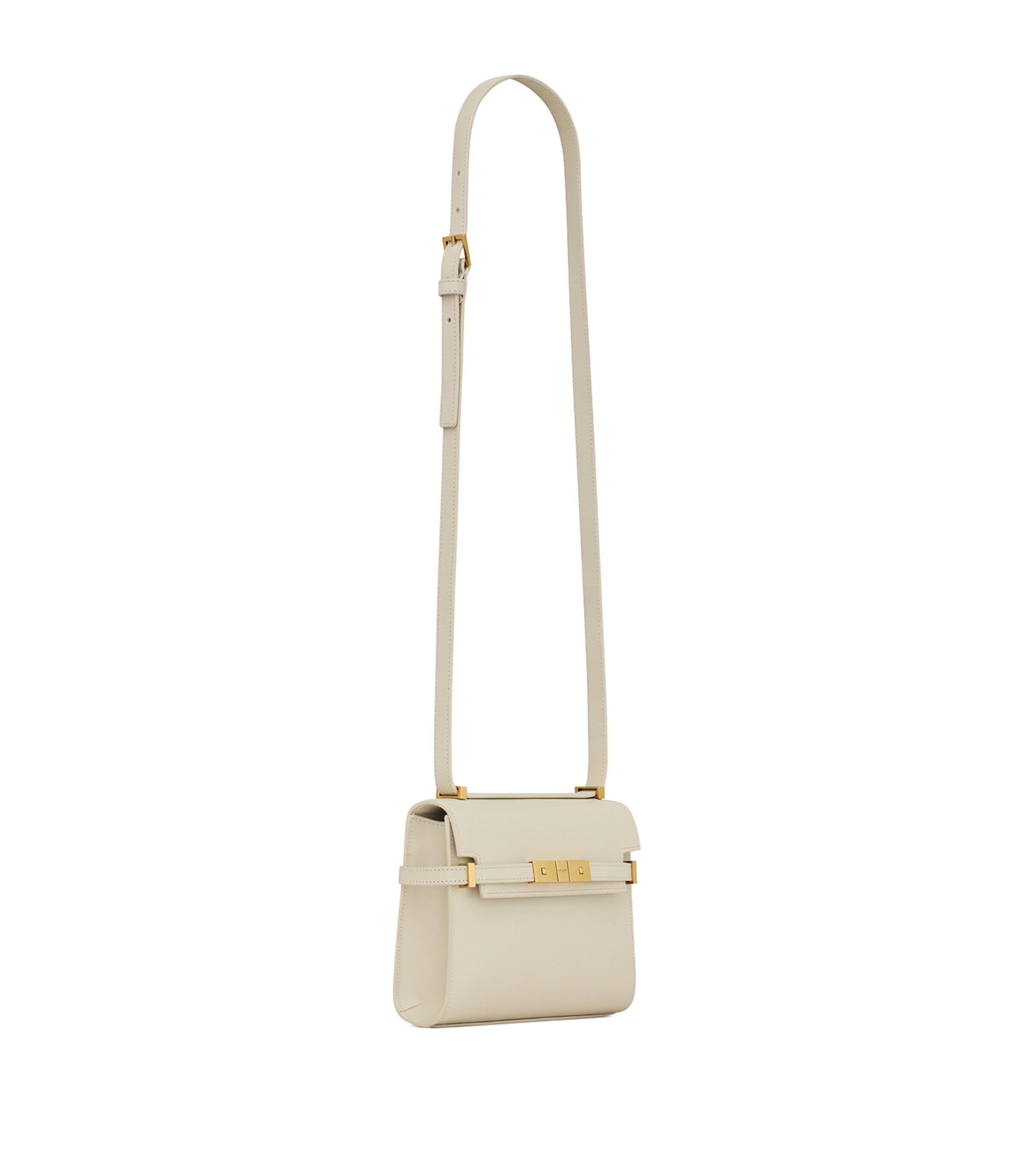Saint Laurent White Mini Manhattan Cross-Body Bag | Harrods US