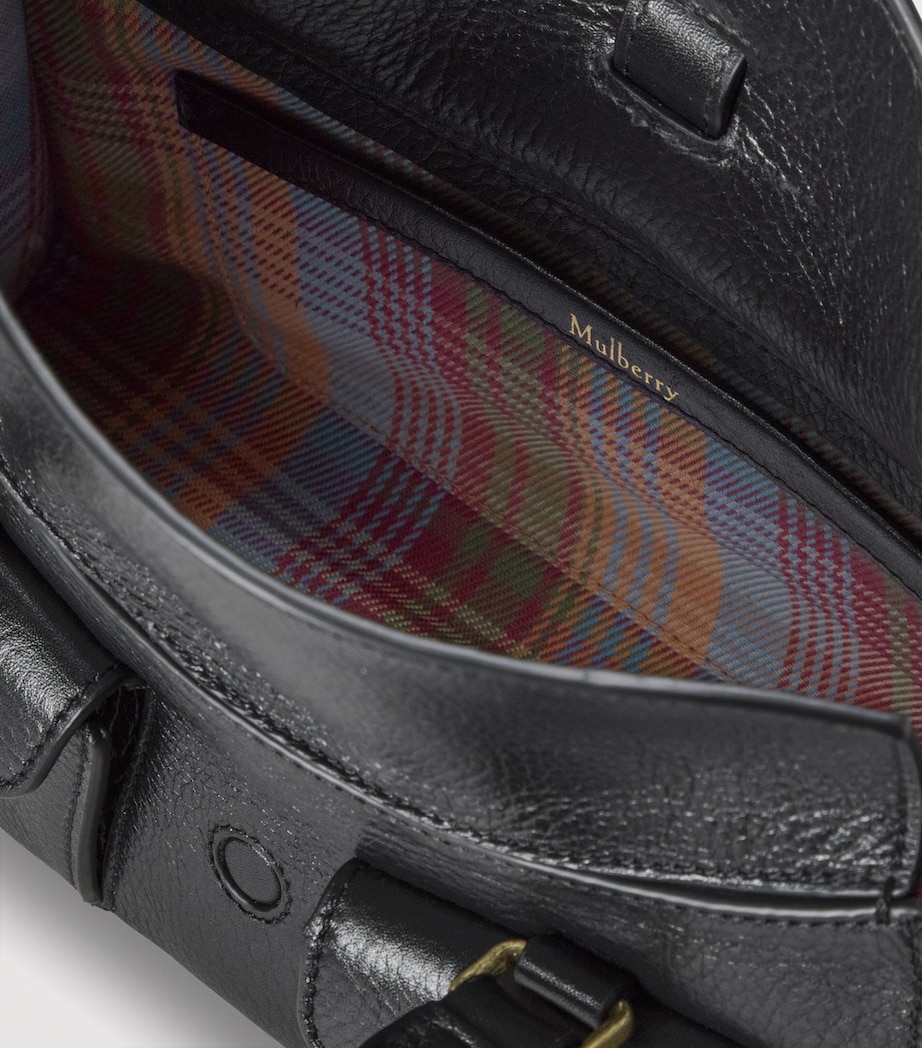 Mini Leather Roxanne Top-Handle Bag BLACK Image 7