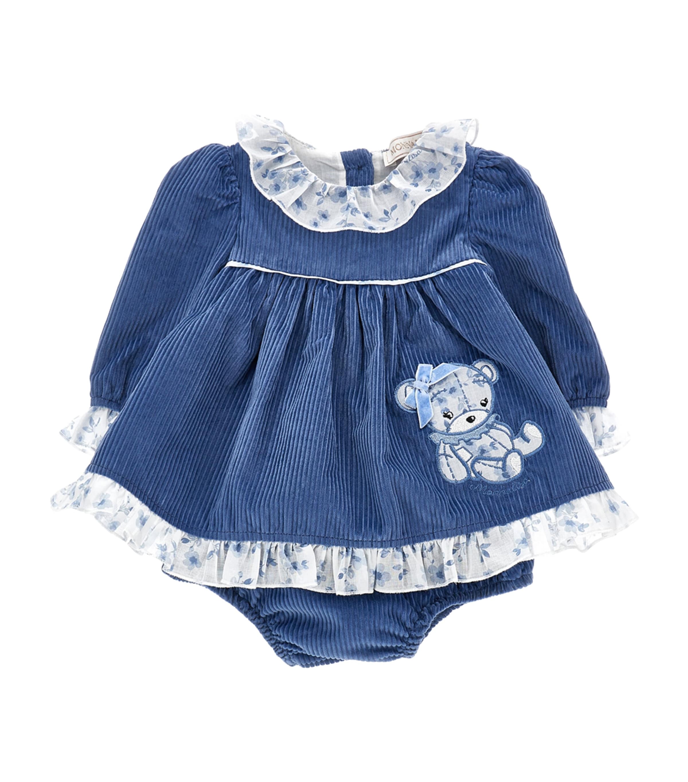 Monnalisa Top And Bloomers Set In Blue