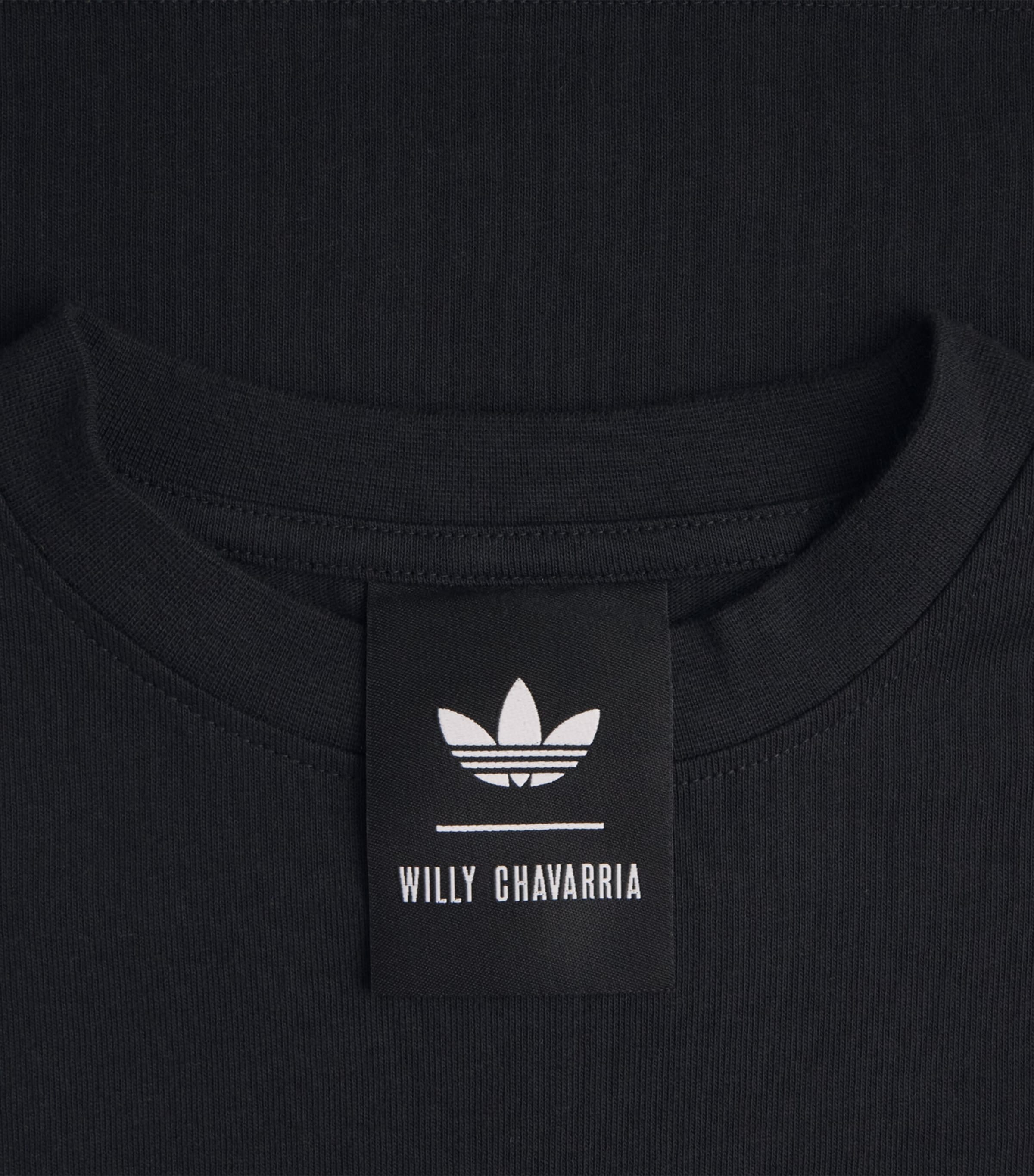 Willy Chavarria Mens x adidas Originals Logo T-Shirt Black Image 6