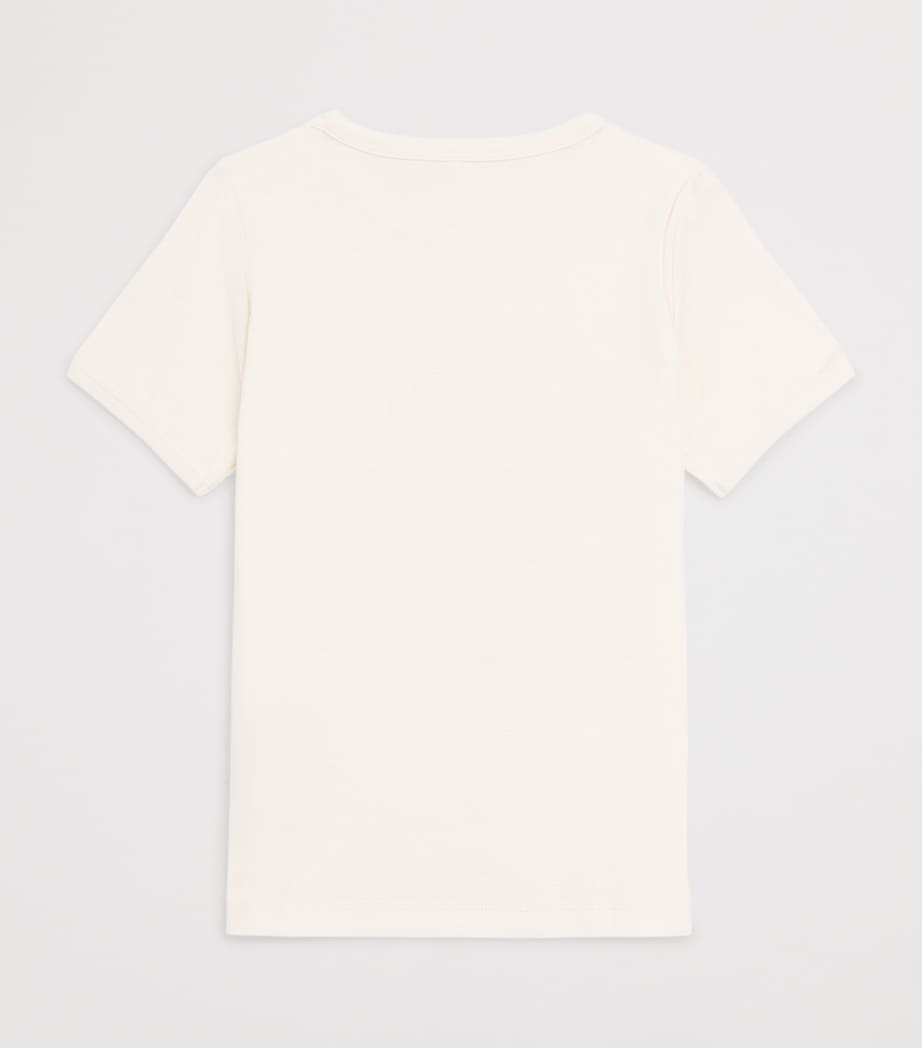 Mini Rodini Cotton Space Tour T-Shirt (3-11 Years) Off White Image 2