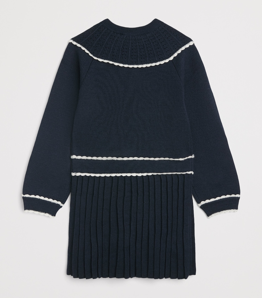 Tartine et Chocolat Wool-Blend Scalloped Dress (2-14 Years) Image 2