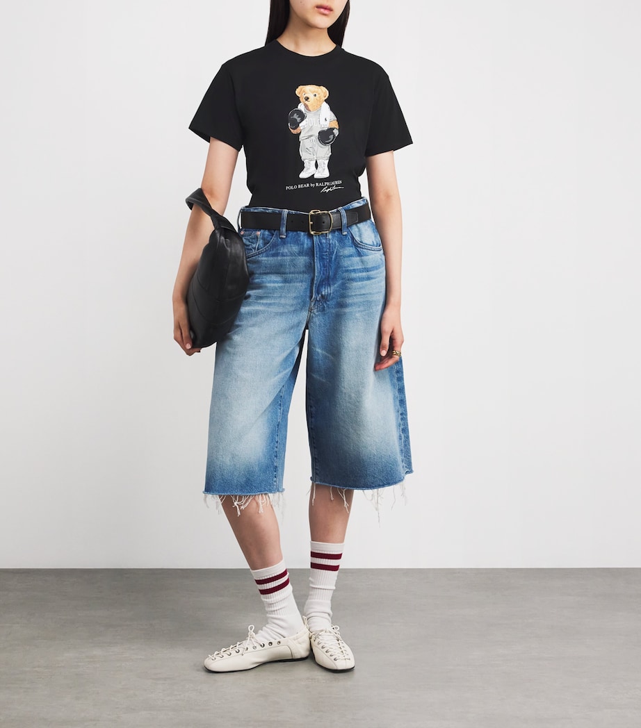 Cotton Polo Bear T-Shirt POLO BLACK Image 2