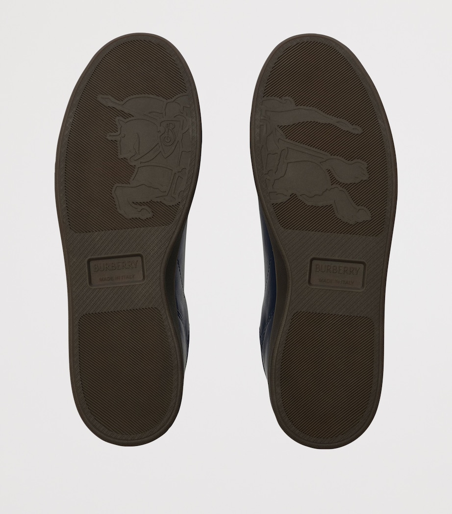 Burberry Leather-Suede Set Sneakers Midnightnocturneblu Image 5