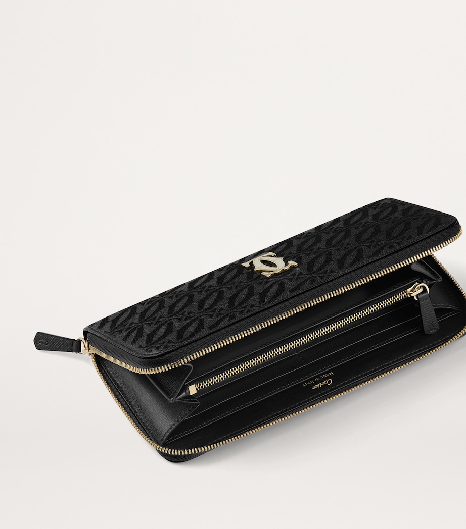 Leather C de Cartier International Zipped Wallet BLACK Image 5