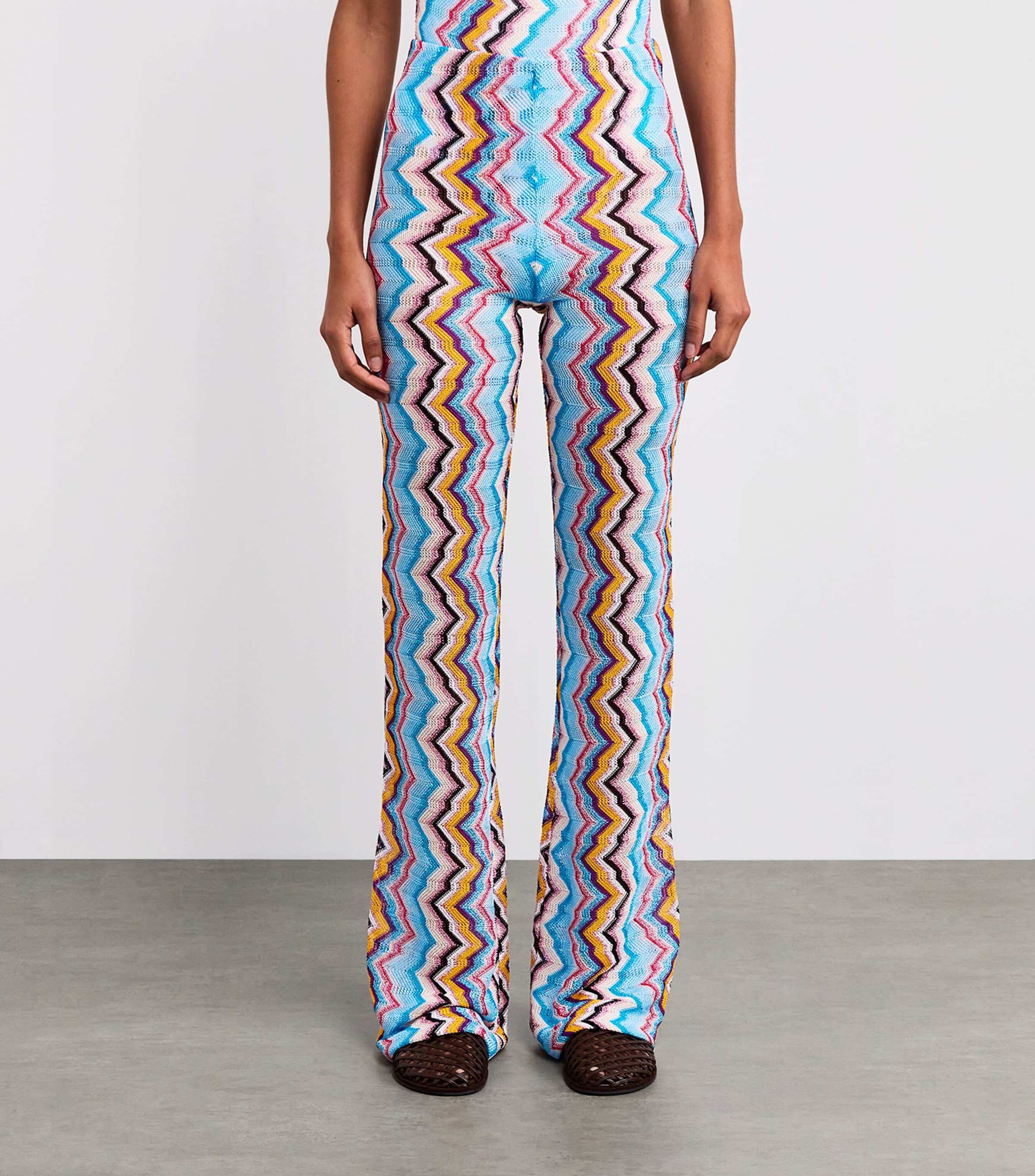 パンツ Missoni Wide-Leg Pants With Vibrant Zigzag Pattern Missoni Zigzag wide-leg pants Missoni