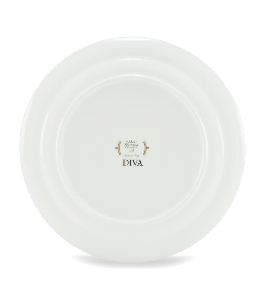 GINORI 1735 Porcelain Colonna Diva Celeste Dinner Plate (27cm) Image 3