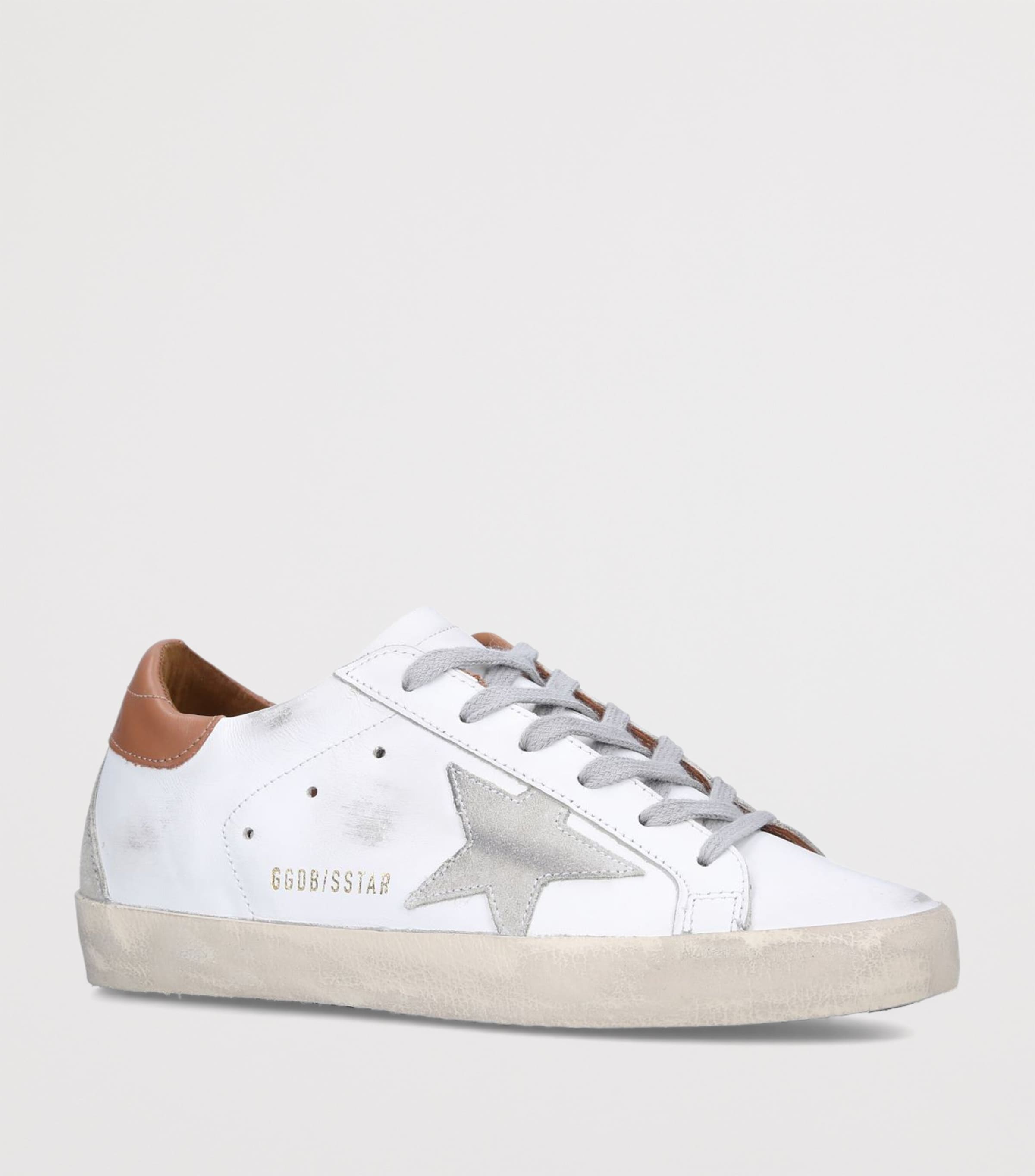 Golden Goose Leather-Suede Super-Star Sneakers White/comb Image 3