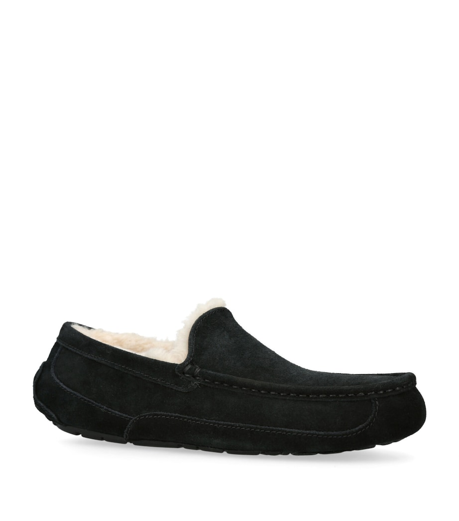 Suede Ascot Slippers BLACK Image 3