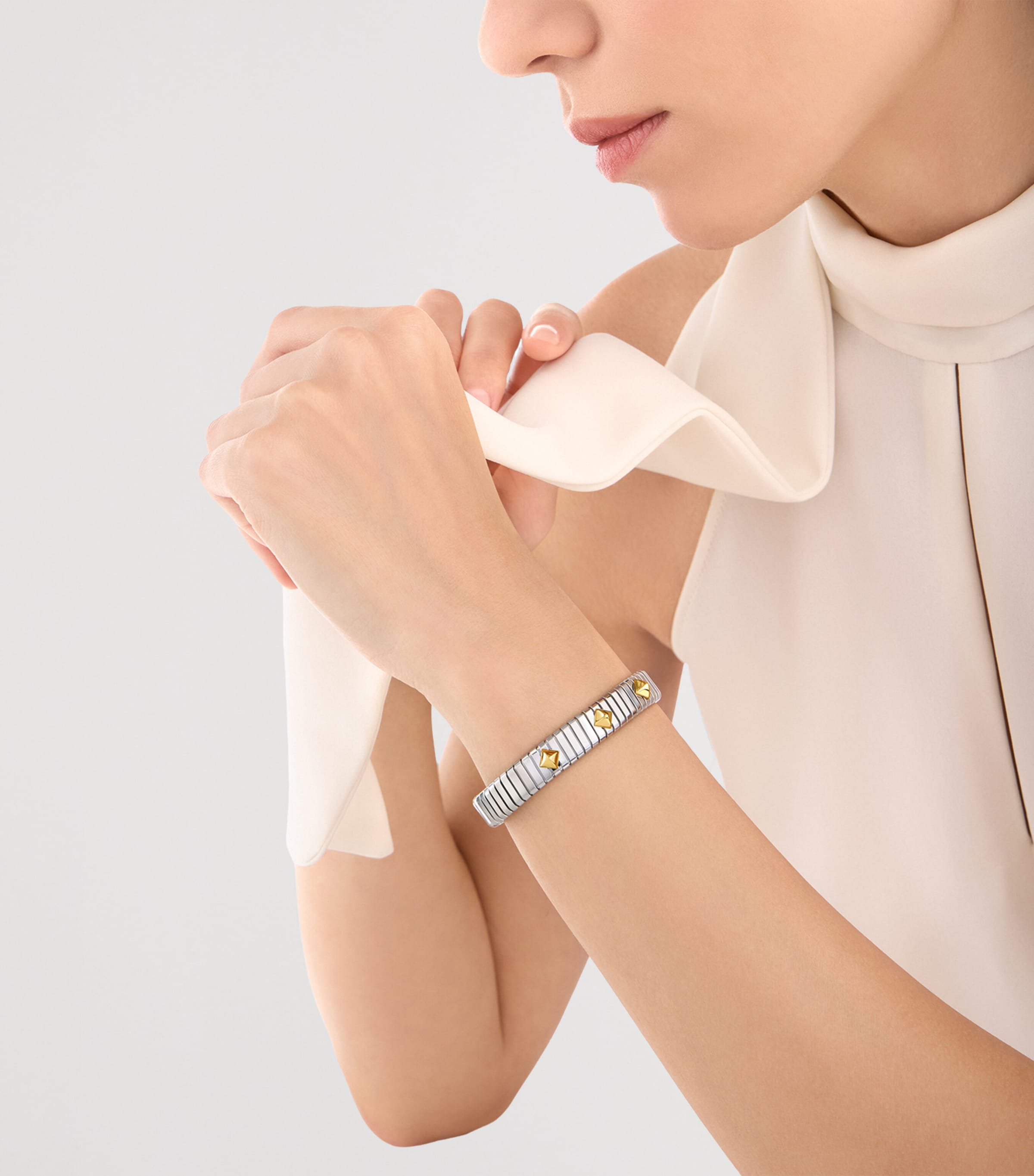 Bvlgari Yellow Gold and Stainless Steel Tubogas Bracelet Yellow Gold & Steel Image 4