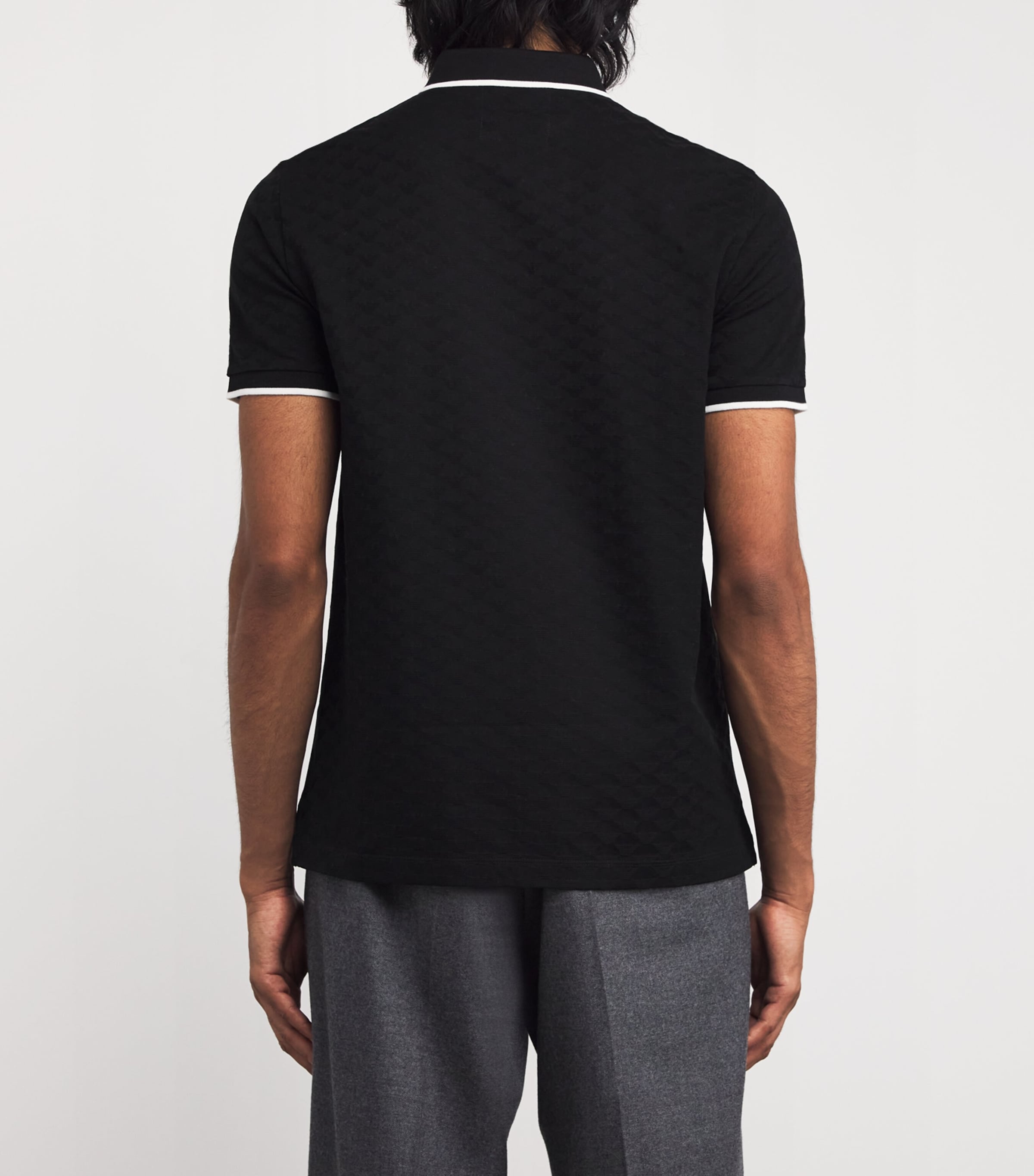 Cotton Eagle Motif Polo Shirt 999 Image 4