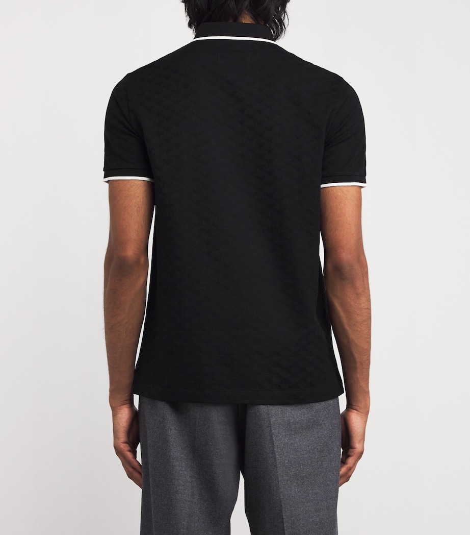 Cotton Eagle Motif Polo Shirt 999 Image 4