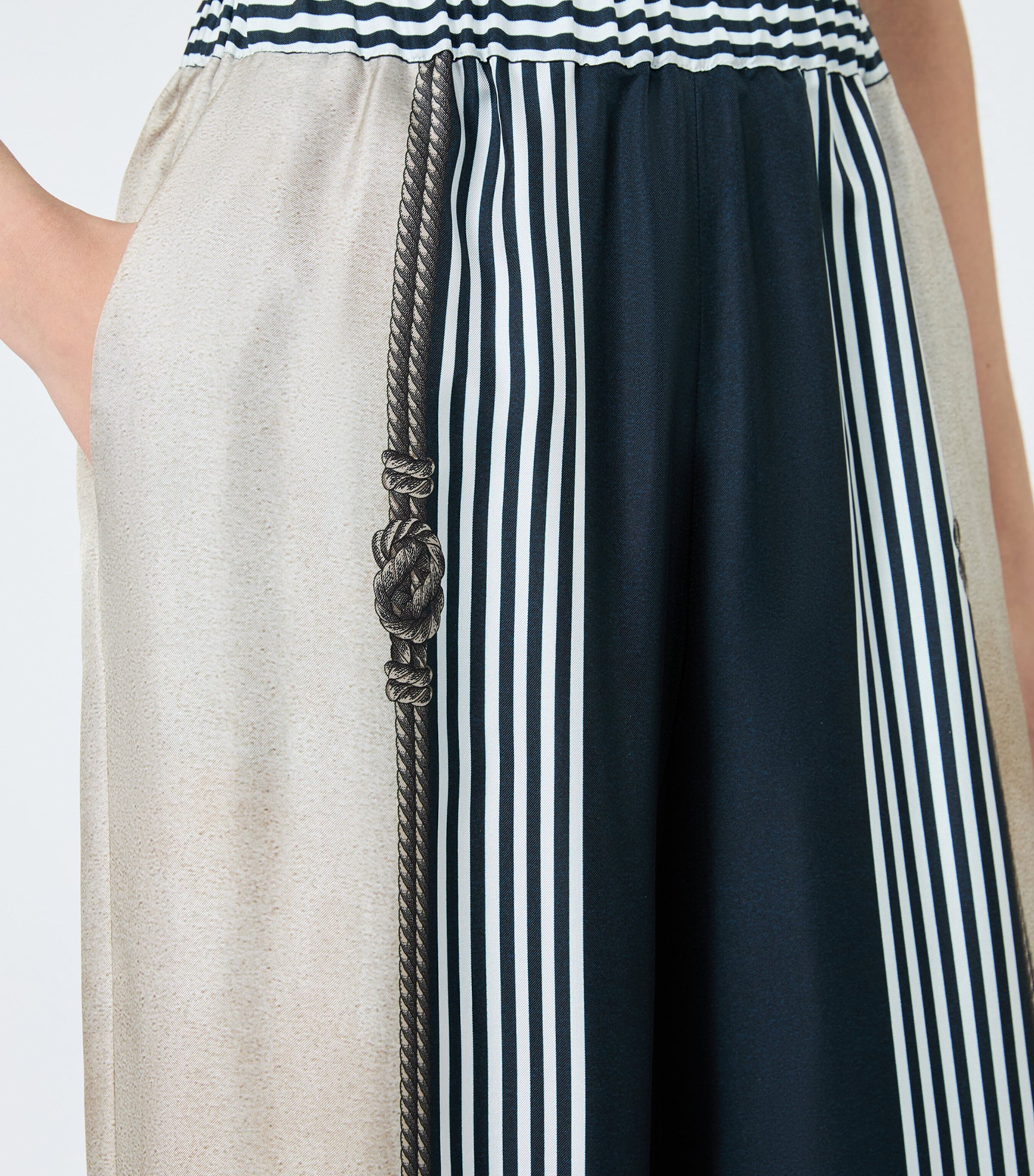 Max Mara Womens Silk Wide-Leg Trousers Ultramarine Image 5