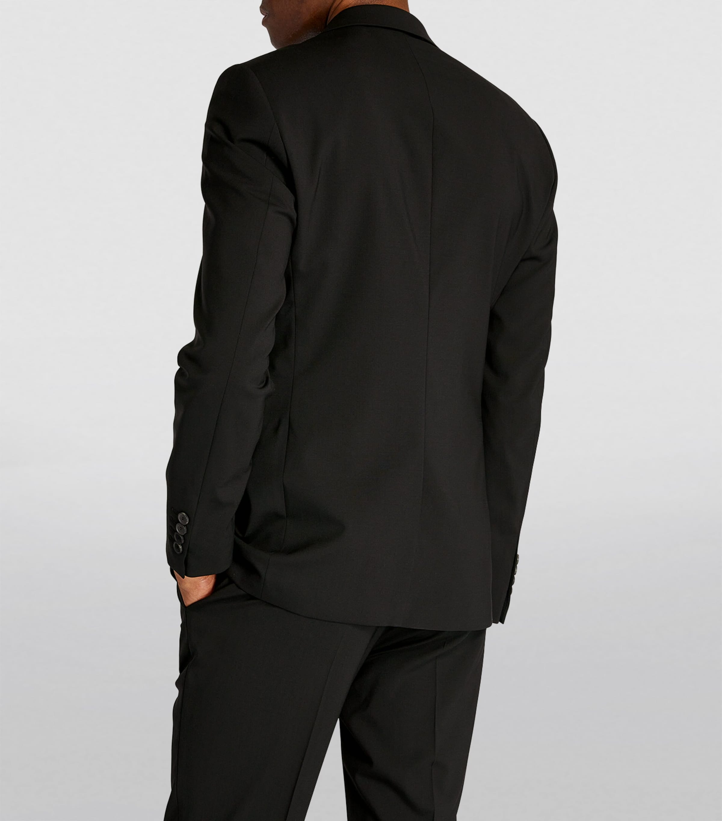 Sandro Paris Mens Virgin Wool Blazer Black Image 4