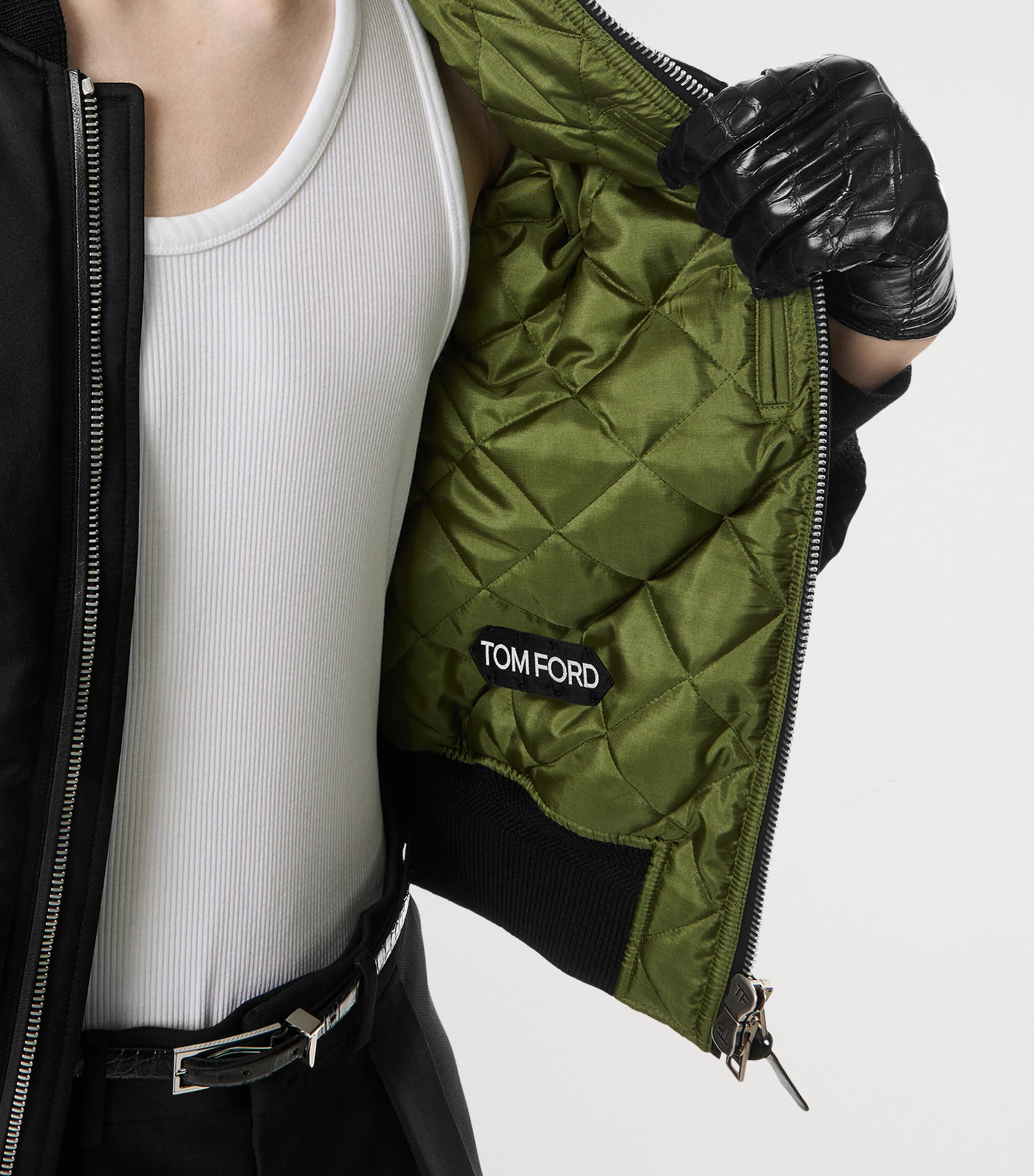 Silk Bomber Jacket ZLBFG Image 4