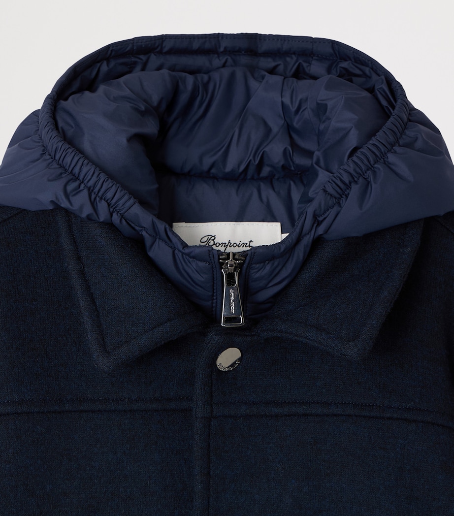 Bonpoint Hooded Coat (4-8 Years) Marine Image 3