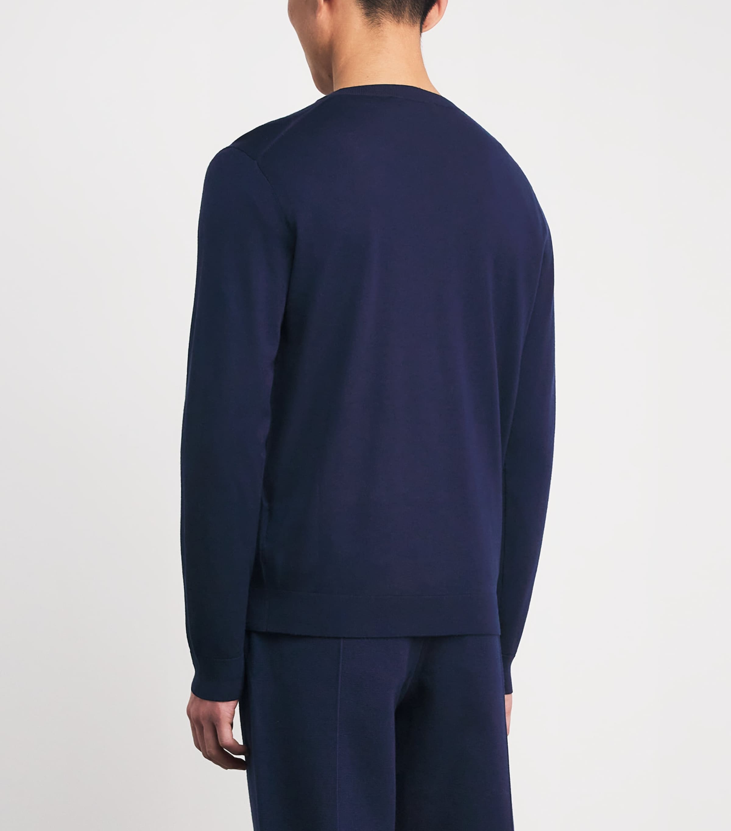 Merino Wool-Blend Sweater 6616 - SPACE BLUE Image 4