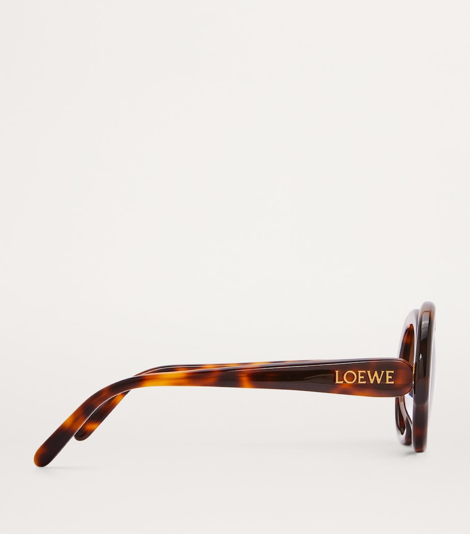 Thin Round Sunglasses HAVANA Image 3