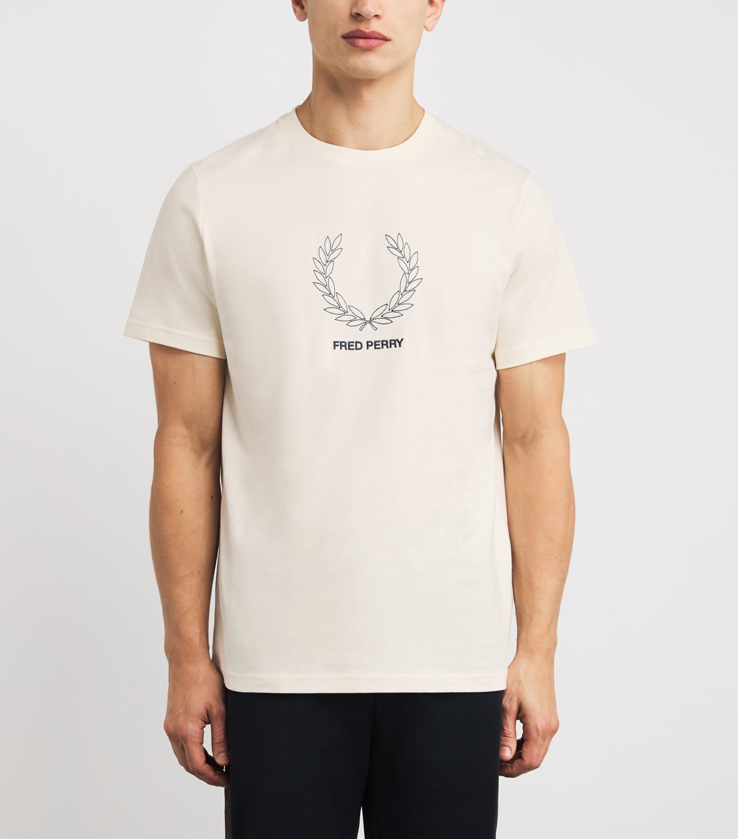 Cotton Laurel Wreath T-Shirt 560 ECRU Image 3