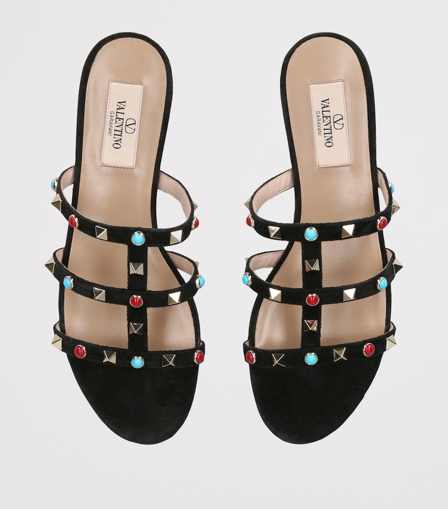 Suede Rockstud Sandals BLACK/COMB Image 4