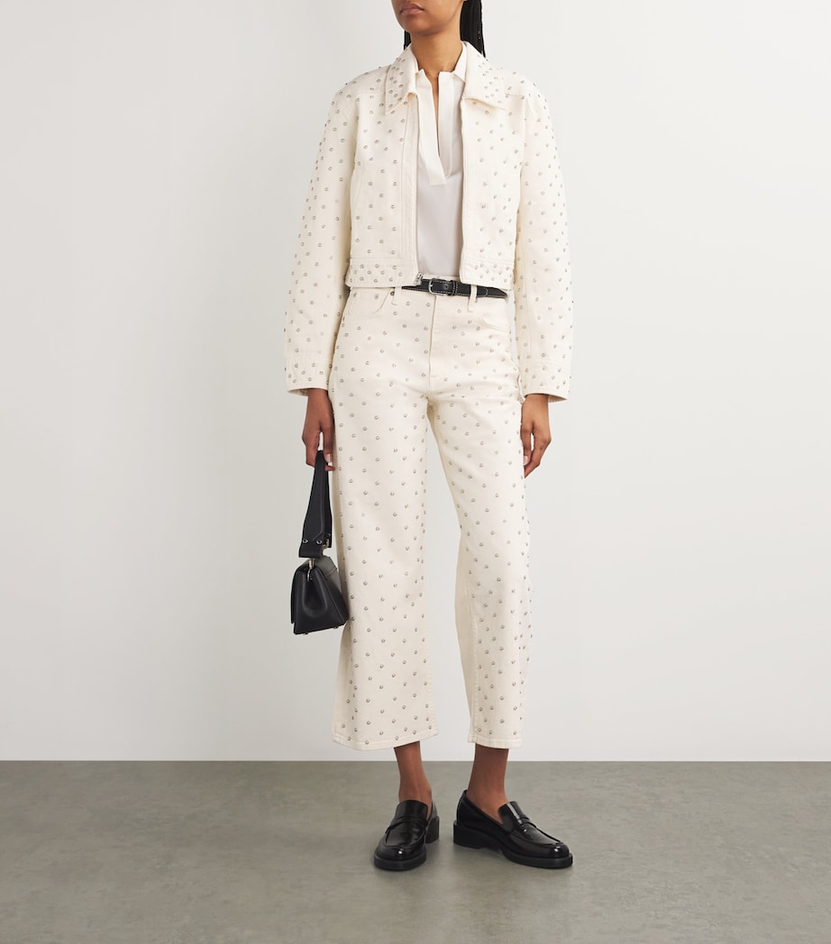 Studded Anya Denim Jacket ECRUPEARL Image 2