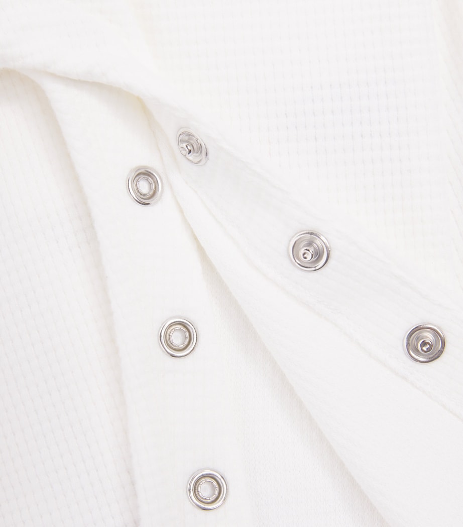 Cotton Collared Playsuit (0-24 Months) NACRE Image 3