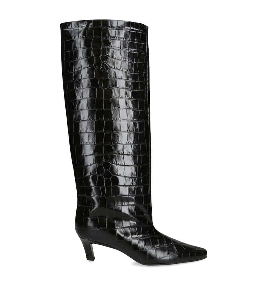 The Wide Shaft Boots 50 BLACK Image 1