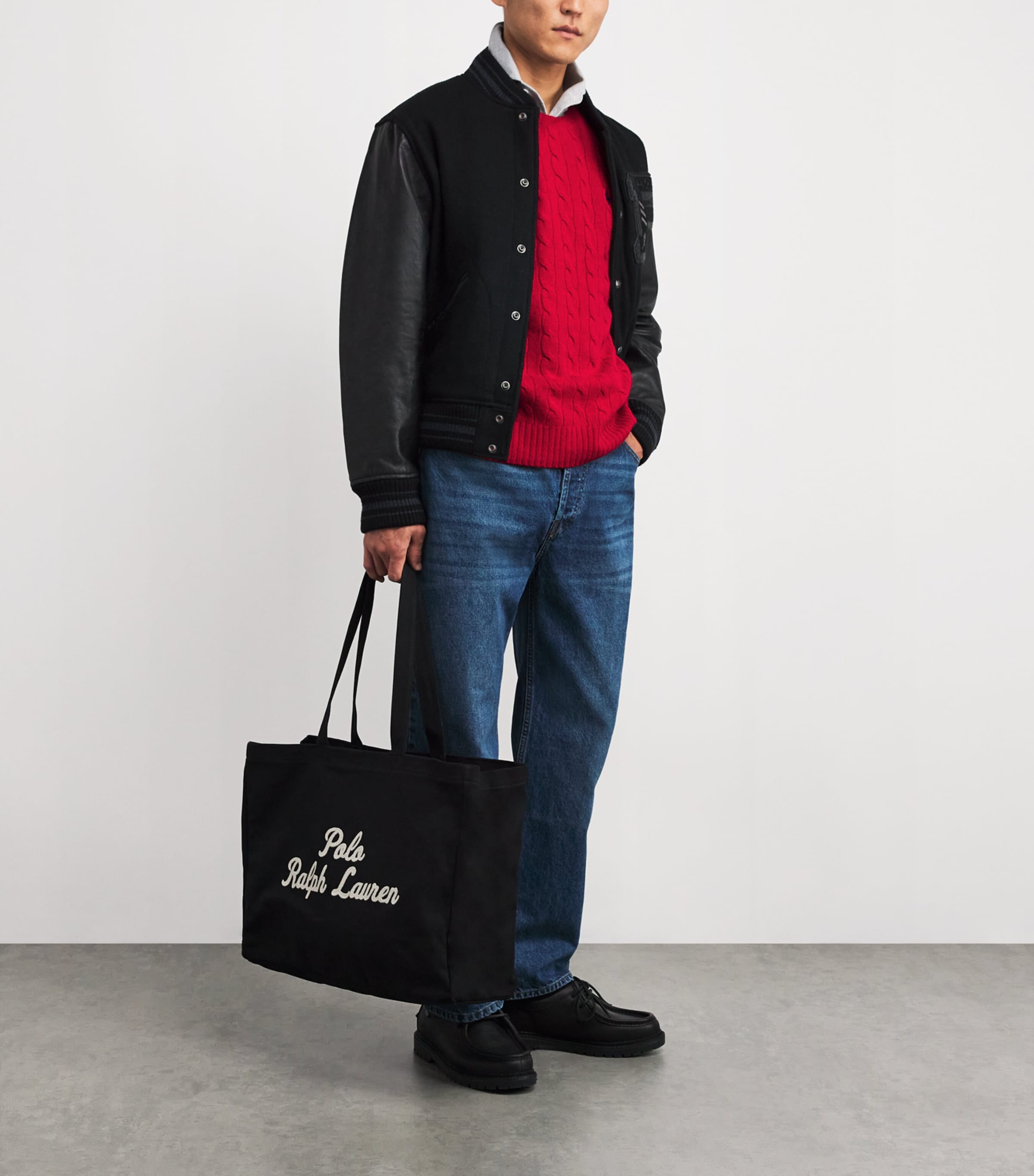 Wool-Cashmere Cable-Knit Sweater RED Image 2