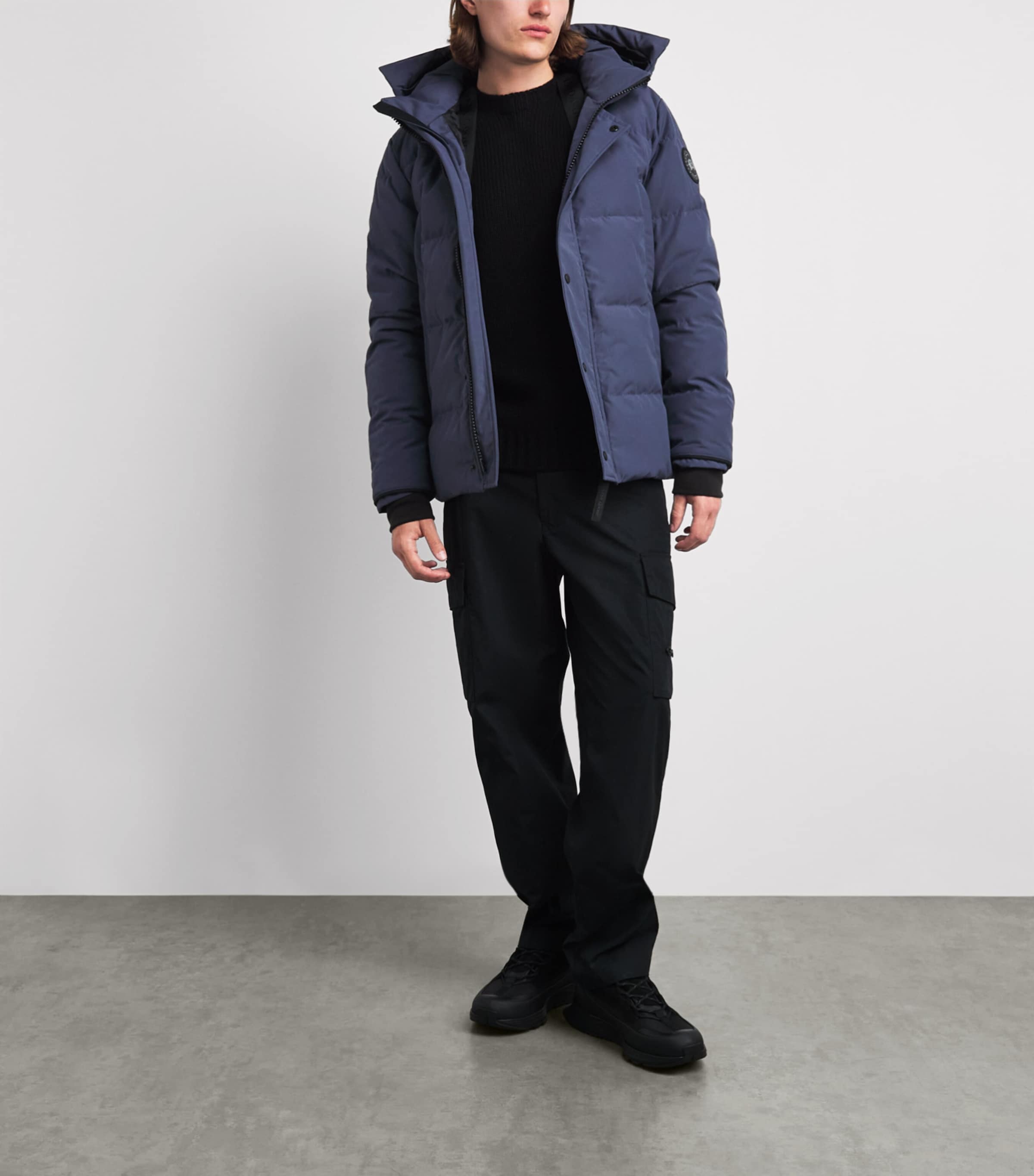Canada Goose Mens Wyndham Parka Jacket Dusk Blue Image 2