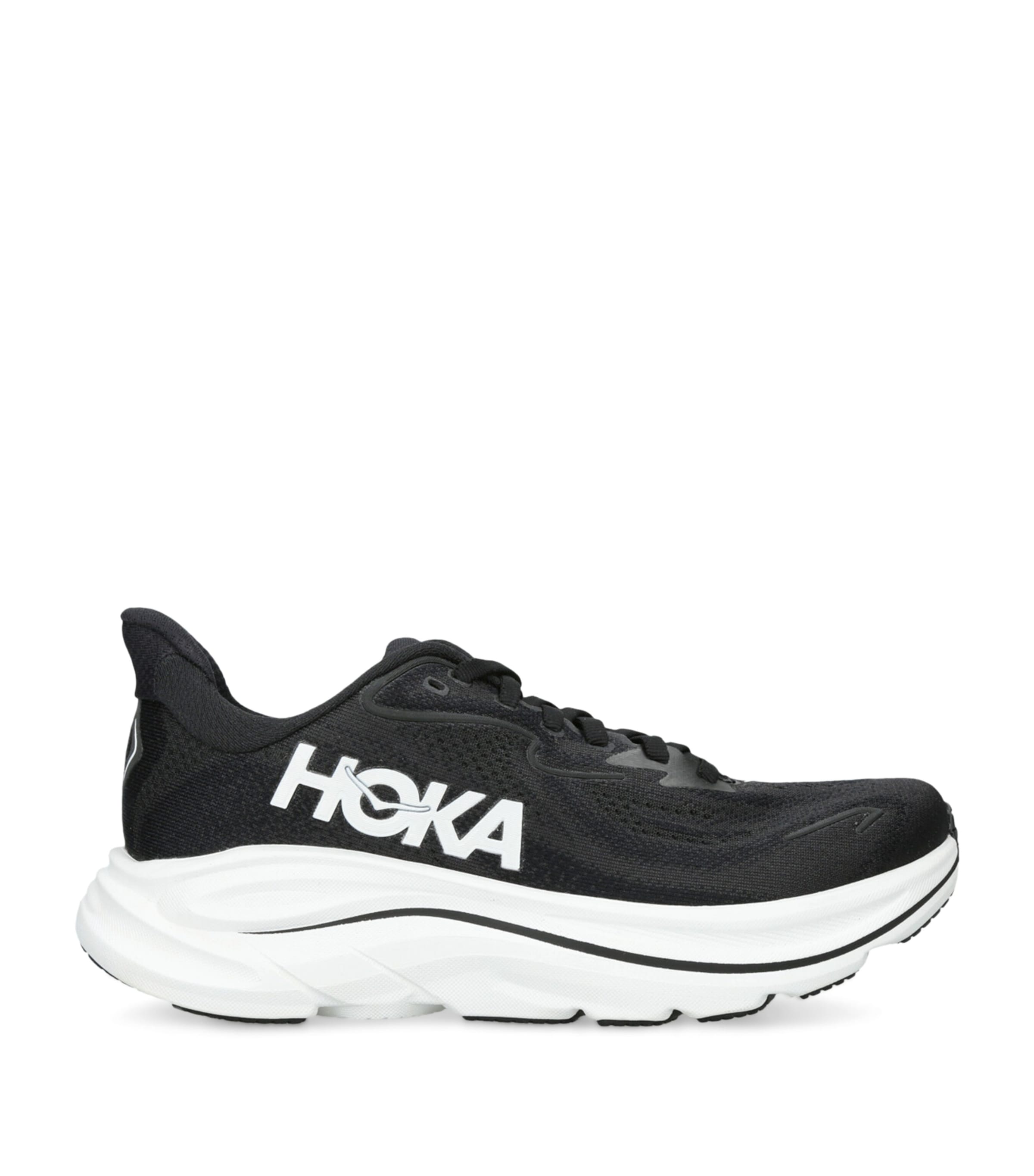 Hoka Clifton 10 Running Trainers In Black