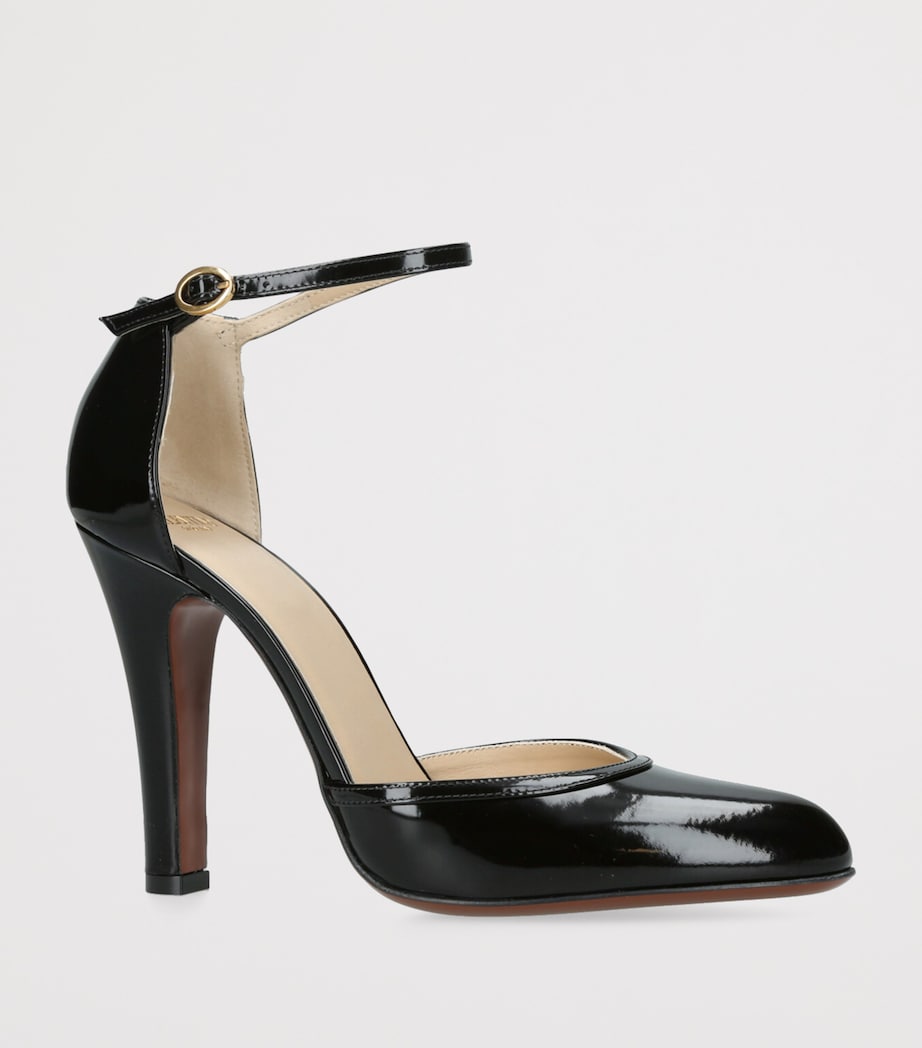 Valentino Garavani Patent Leather Hi Dolly Heeled Pumps 100 Black Image 3
