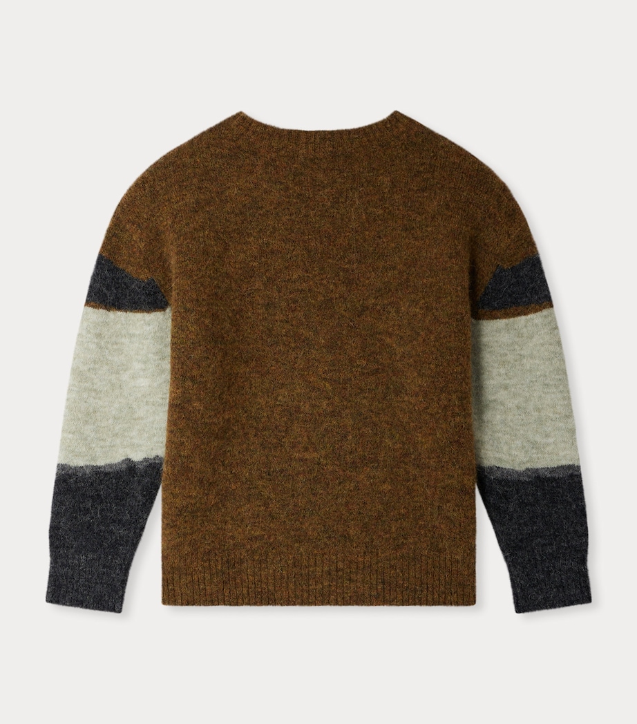 Jacquard Sweater (4-8 Years) KAKI FONCE Image 2