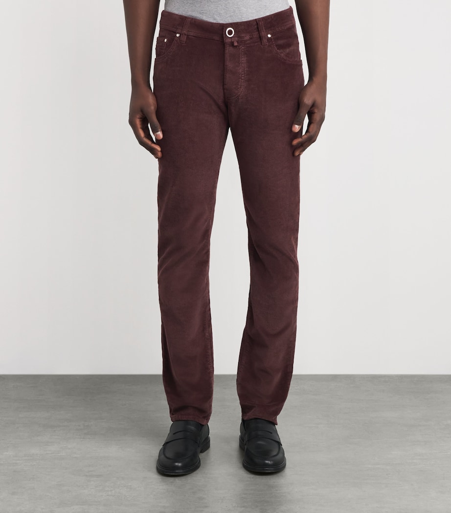 Corduroy Slim Trousers P87 Image 3