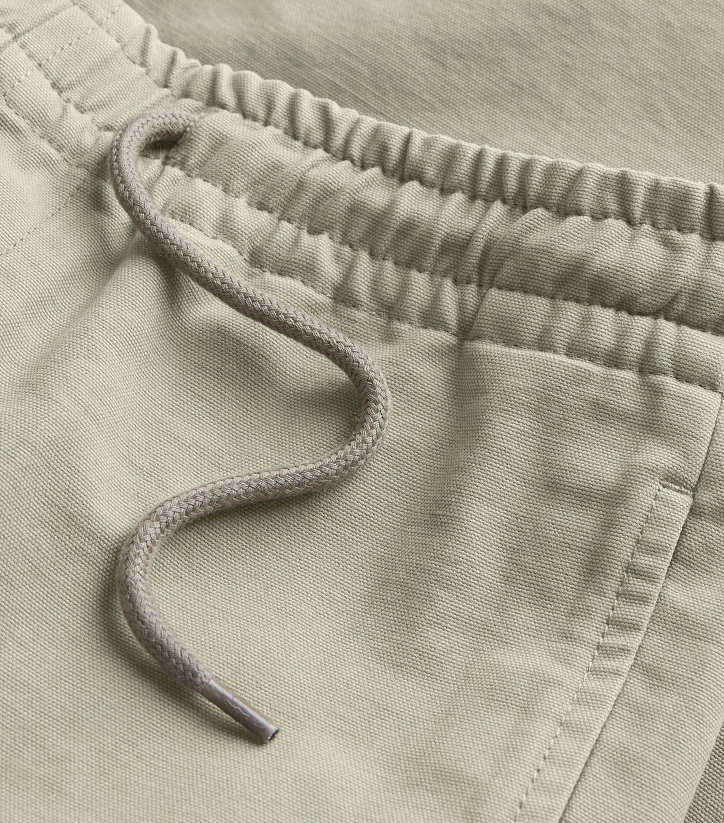 Cotton Drawstring Vincent Trousers KAE GRAY GREEN Image 5