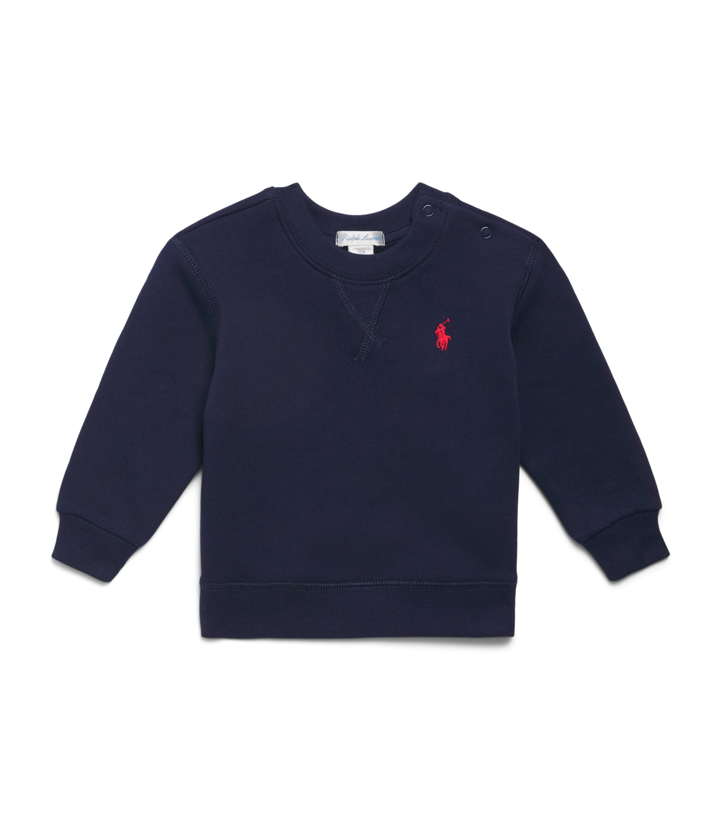 Ralph Lauren Kids Polo Player Sweatshirt (3-24 Months) Cruise Navy Image 1