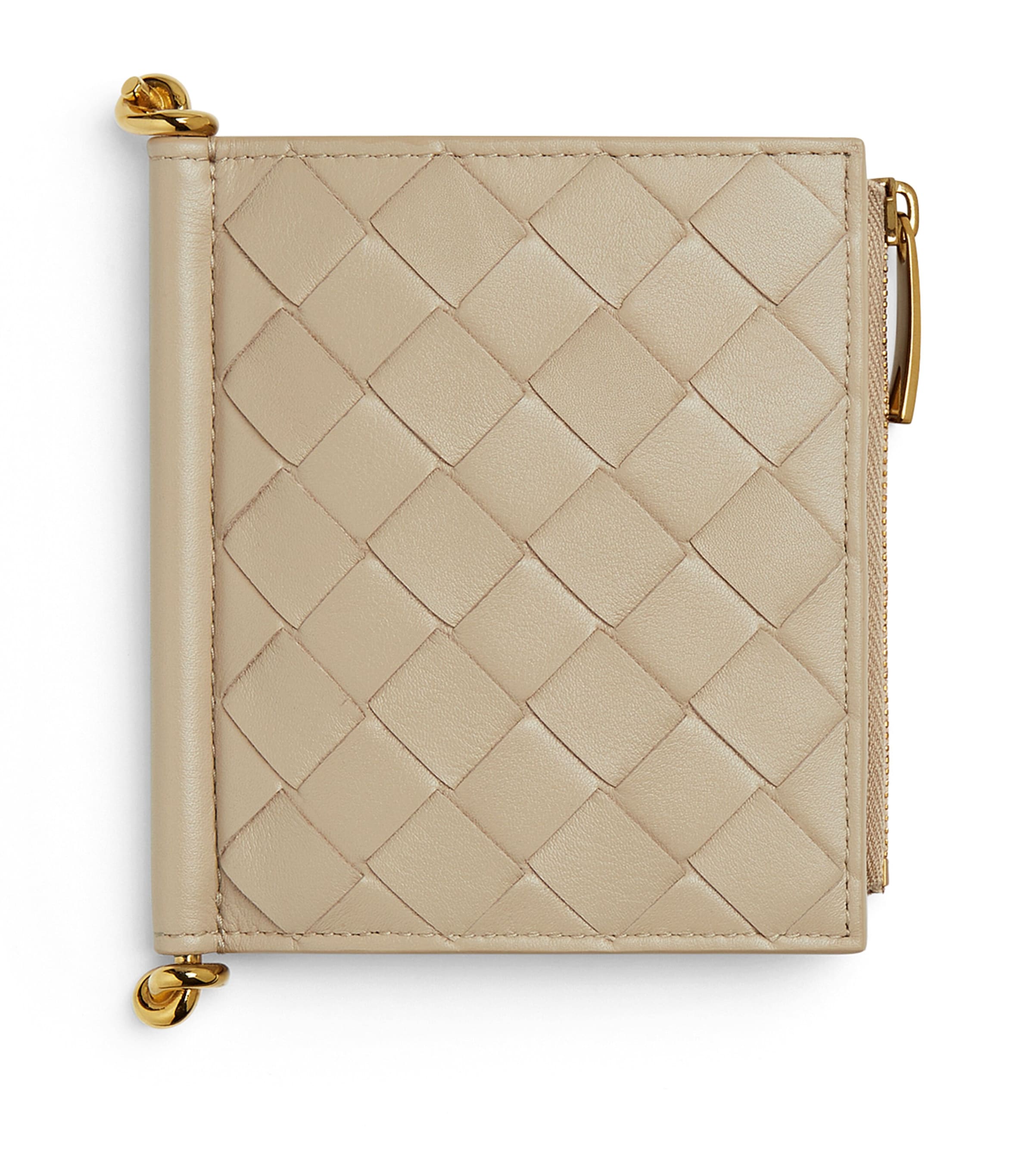 Bottega Veneta Leather Solstice Wallet In Neutral