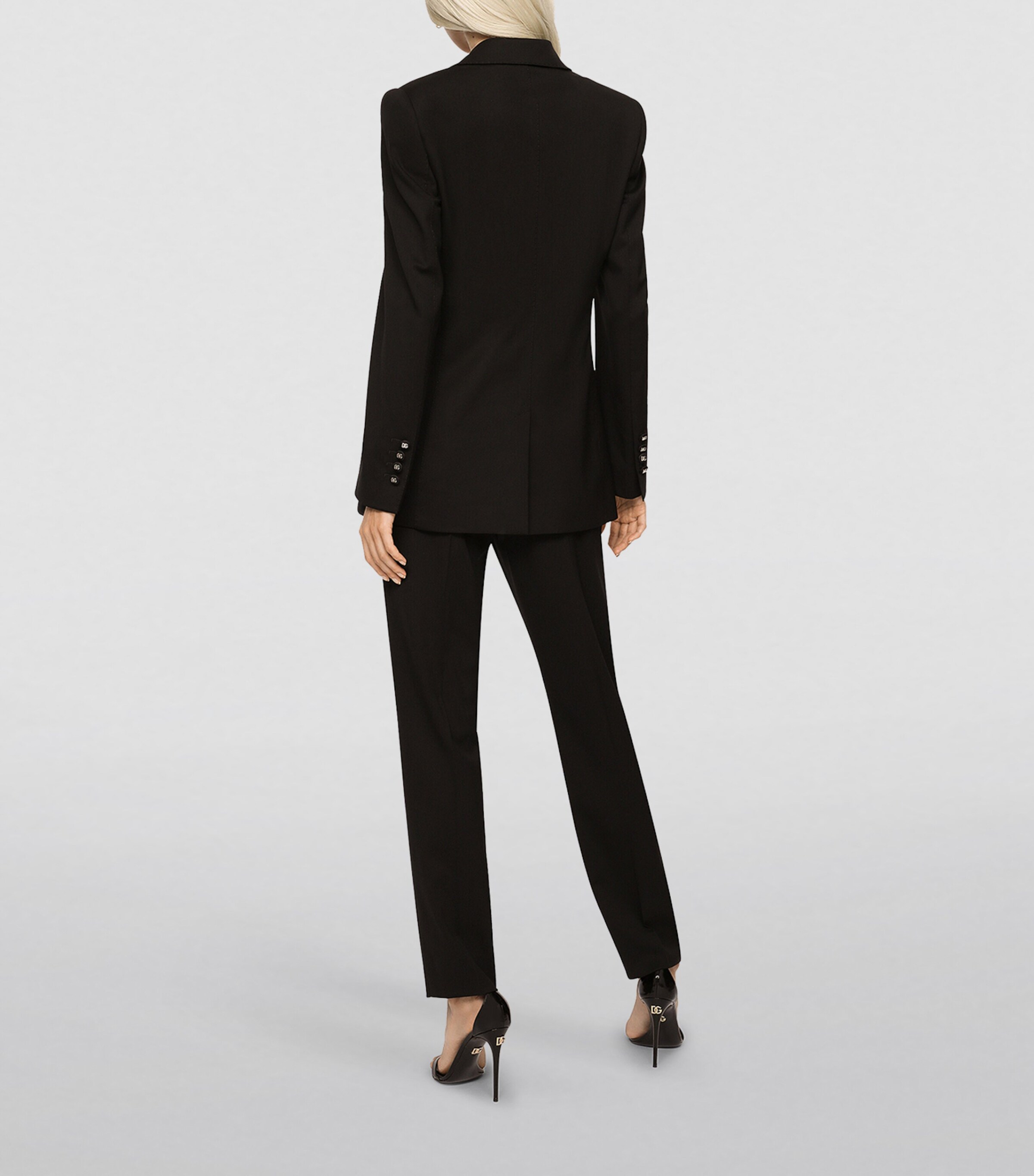 Dolce-Fit Virgin Wool Jacket N0000-BLACK Image 4