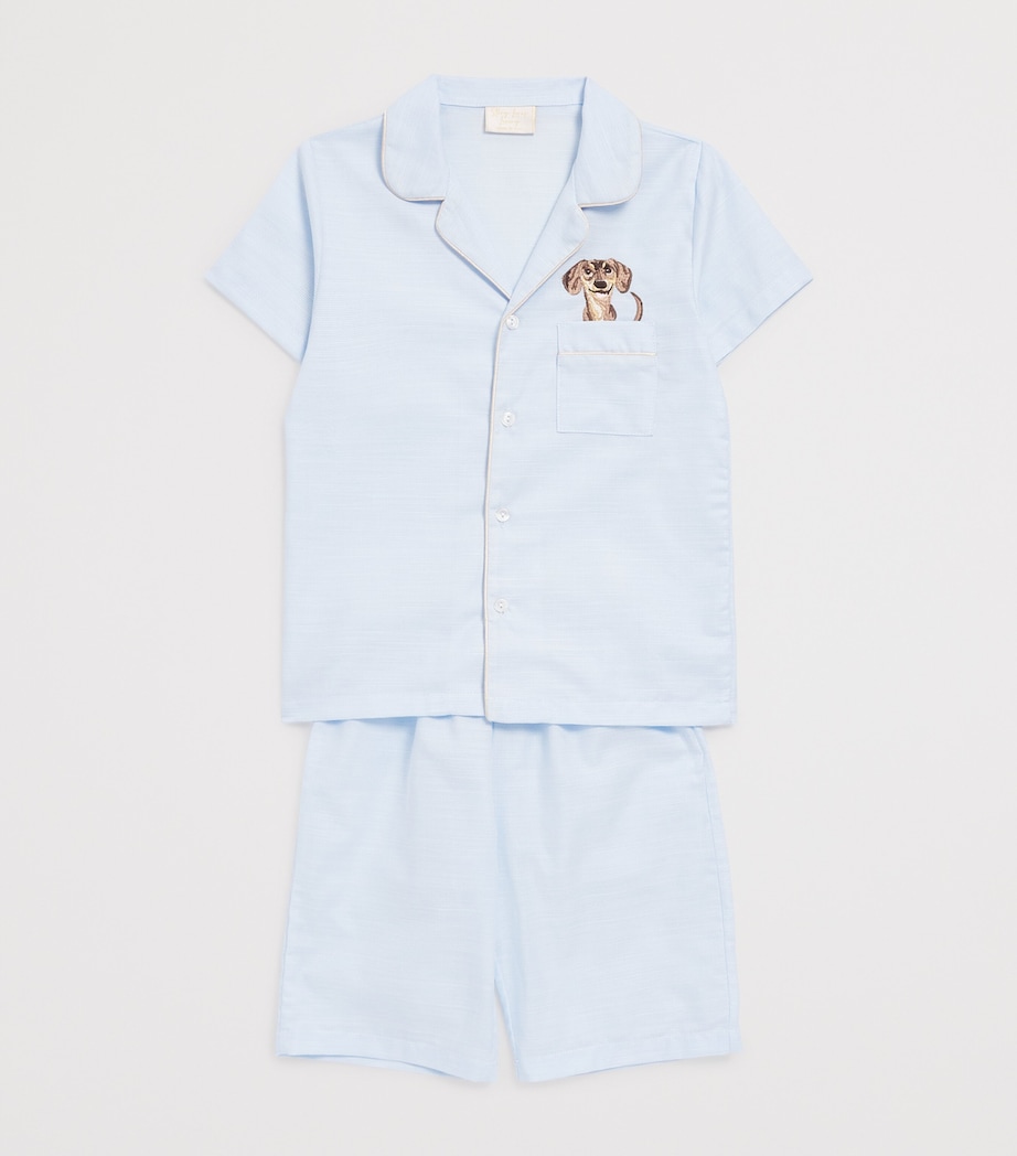Embroidered Dog Pyjama Set (3-14 Years) V.UNICA Image 3