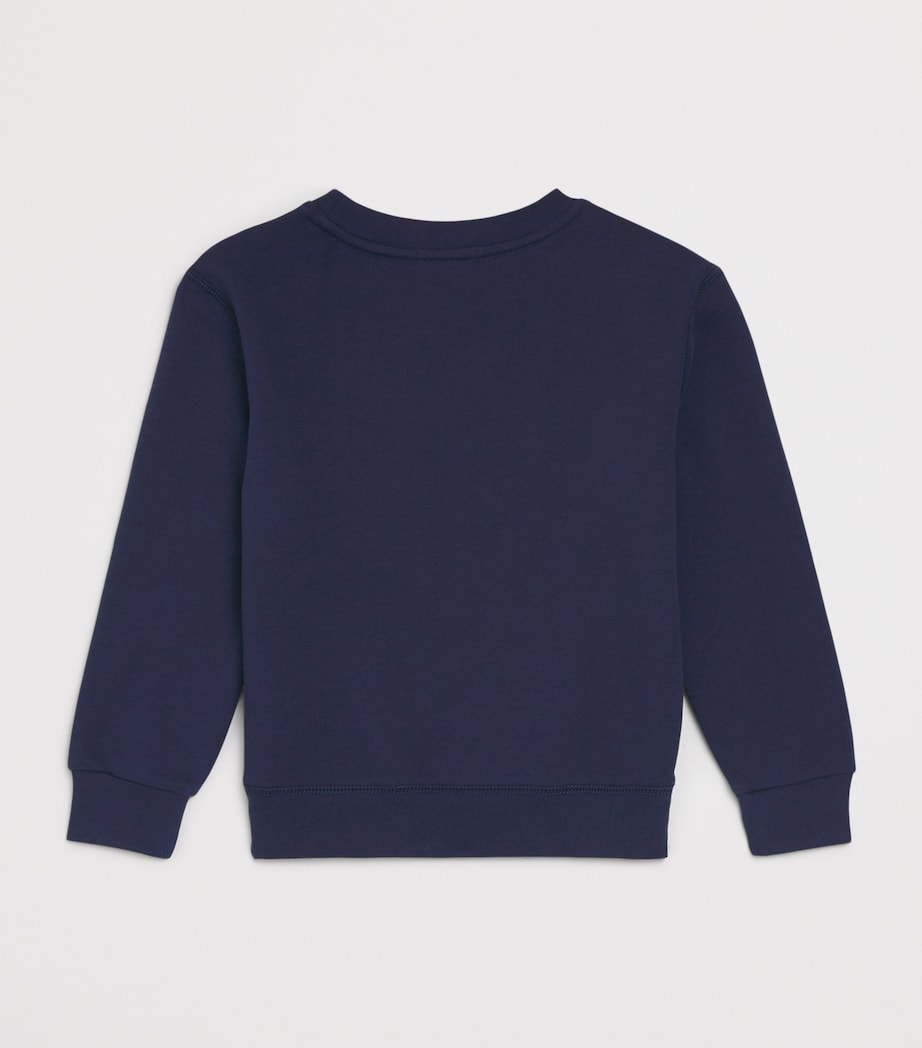 Ralph Lauren Kids Sailing Polo Bear Sweatshirt (2-7 Years) Nwprt Nvy Image 2
