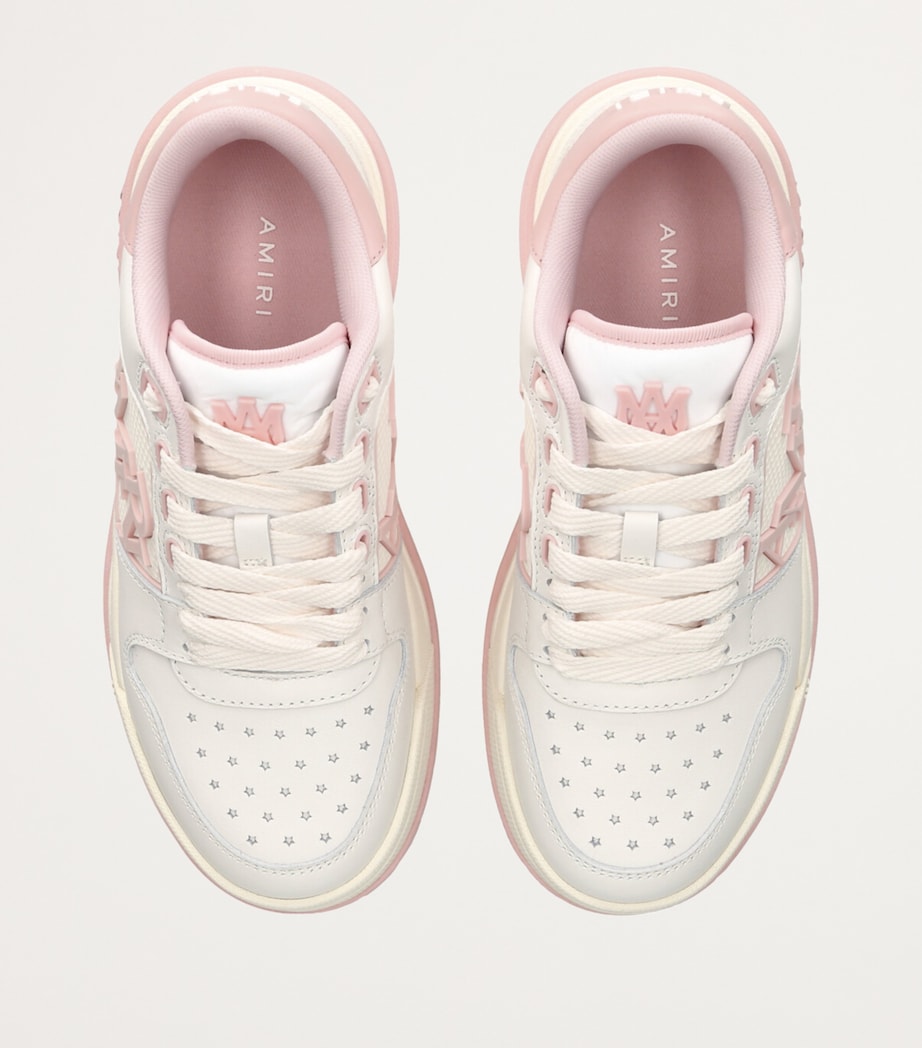AMIRI Leather Classic Low Sneakers Pink Comb Image 4