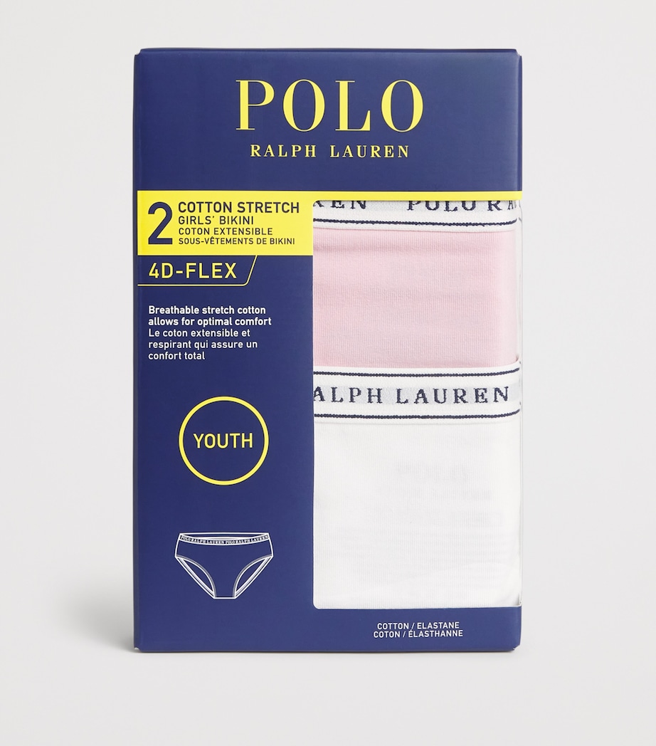 Pack of 2 Stretch-Cotton Briefs (7-14 Years) 1WHITE Image 3