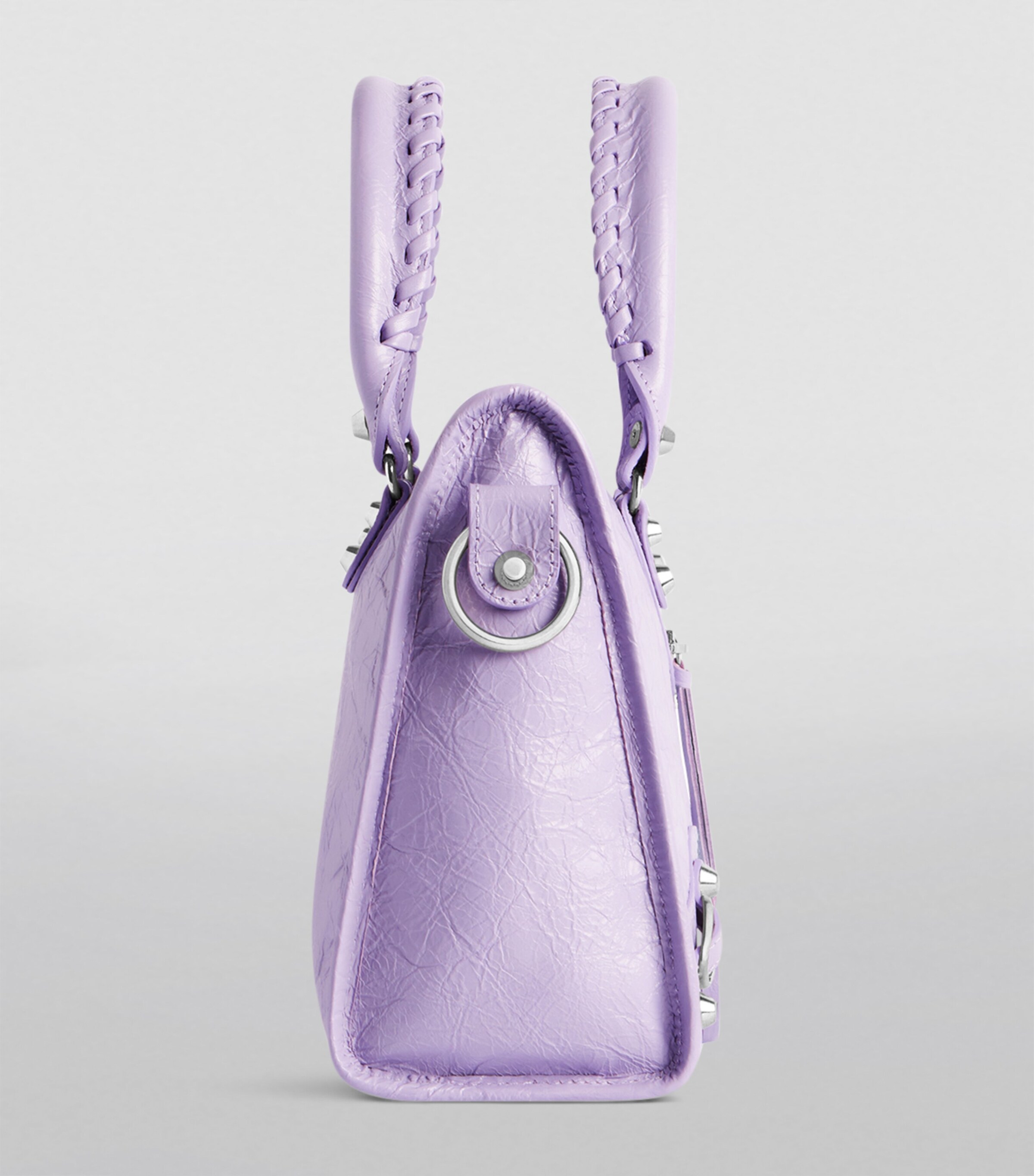 Balenciaga Purple Small Leather Le City Top-Handle Bag | Harrods US