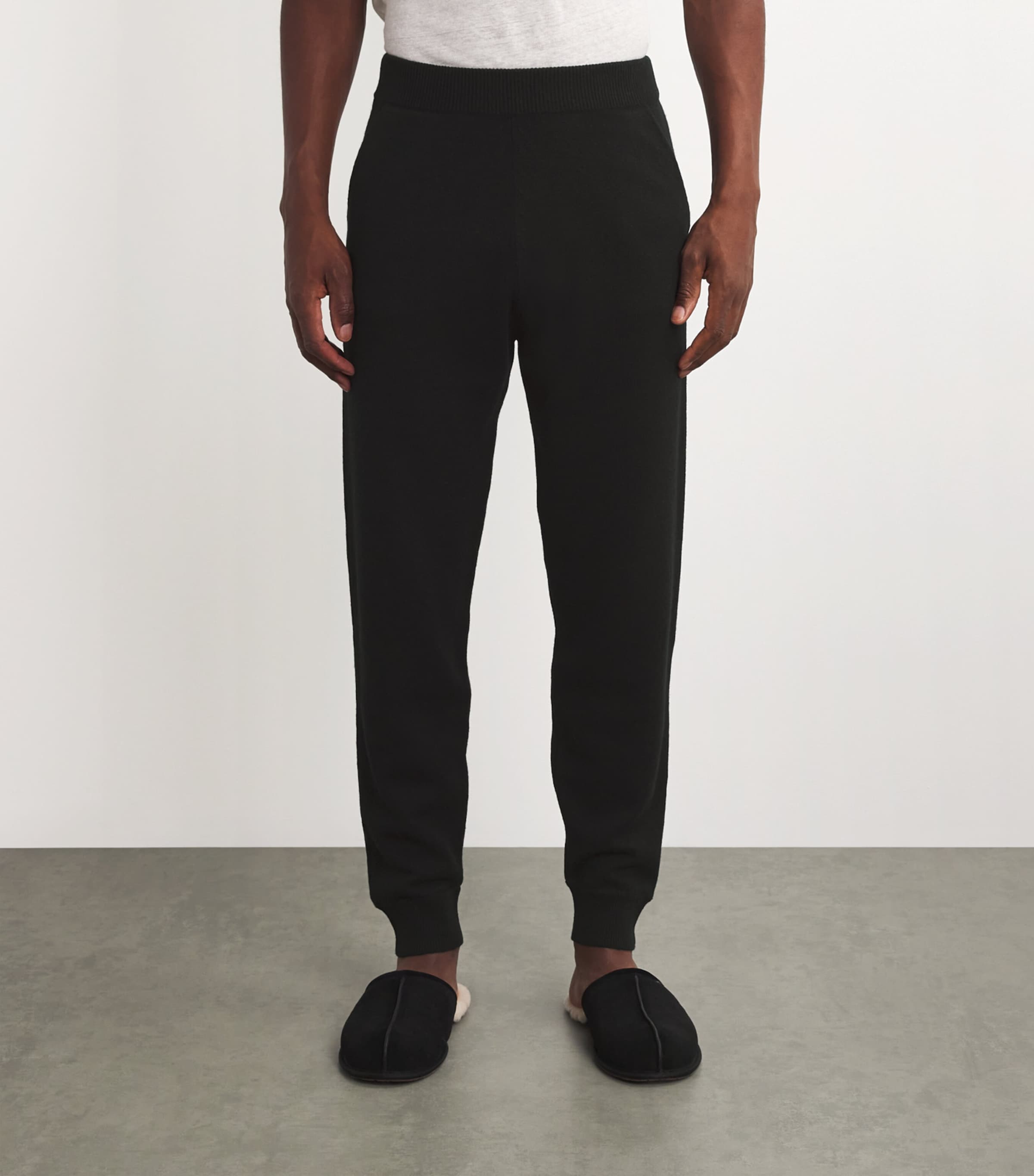 Cashmere Sweatpants BLACK Image 3