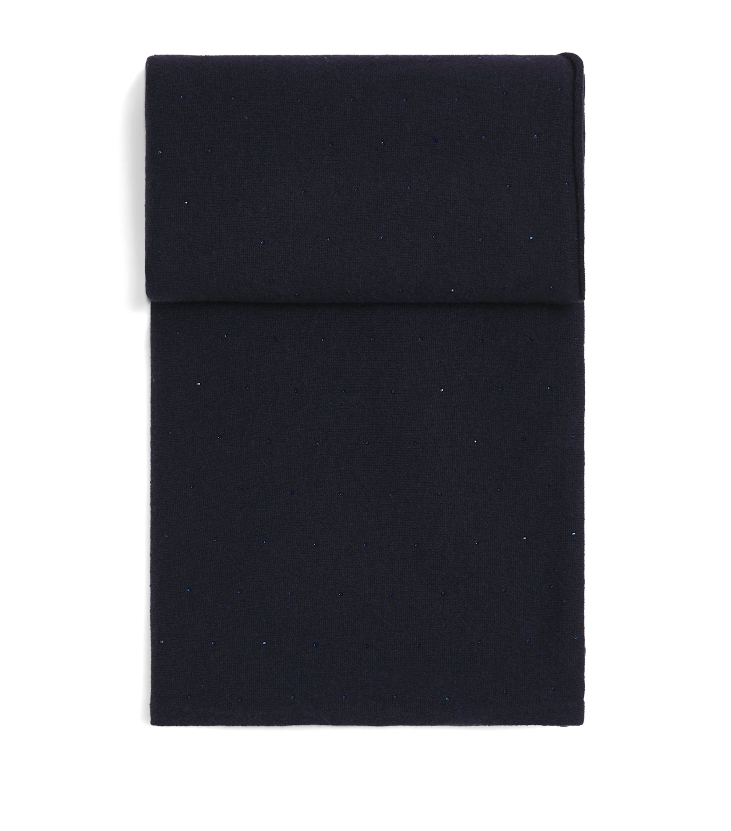 William Sharp Cashmere Crystal-Embellished Scarf Midnight Image 1